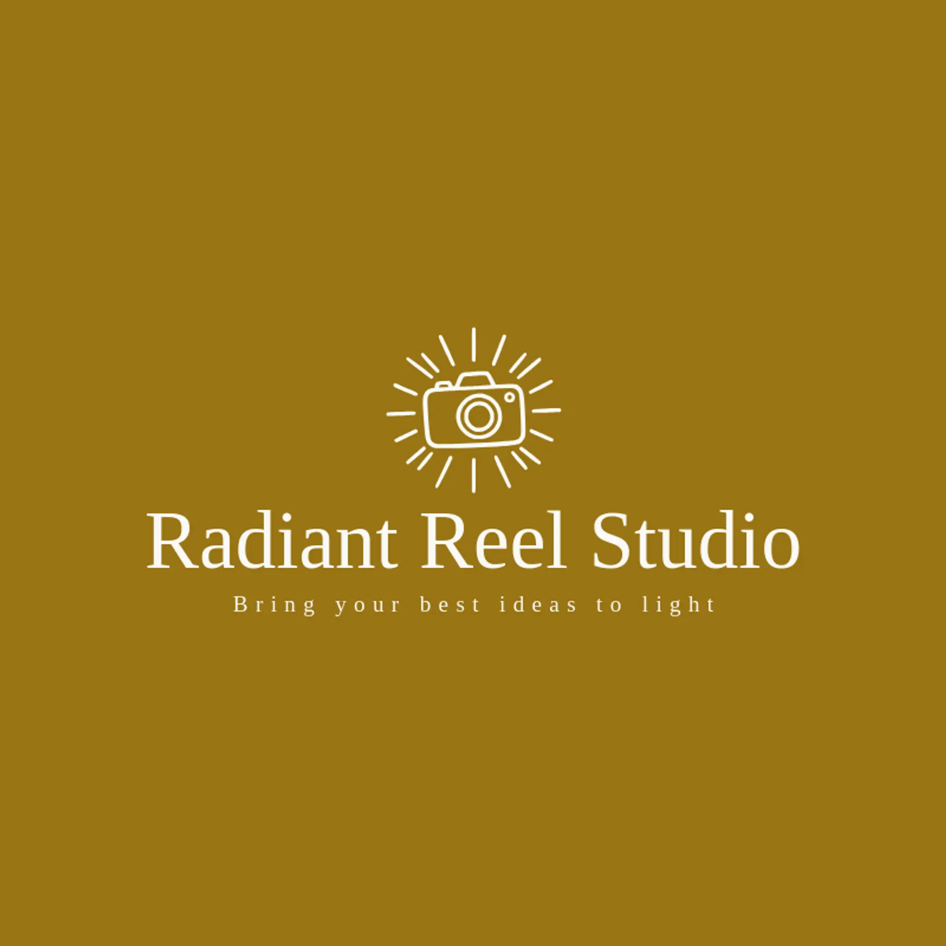 Radiant Reel Studio logo for video camera
