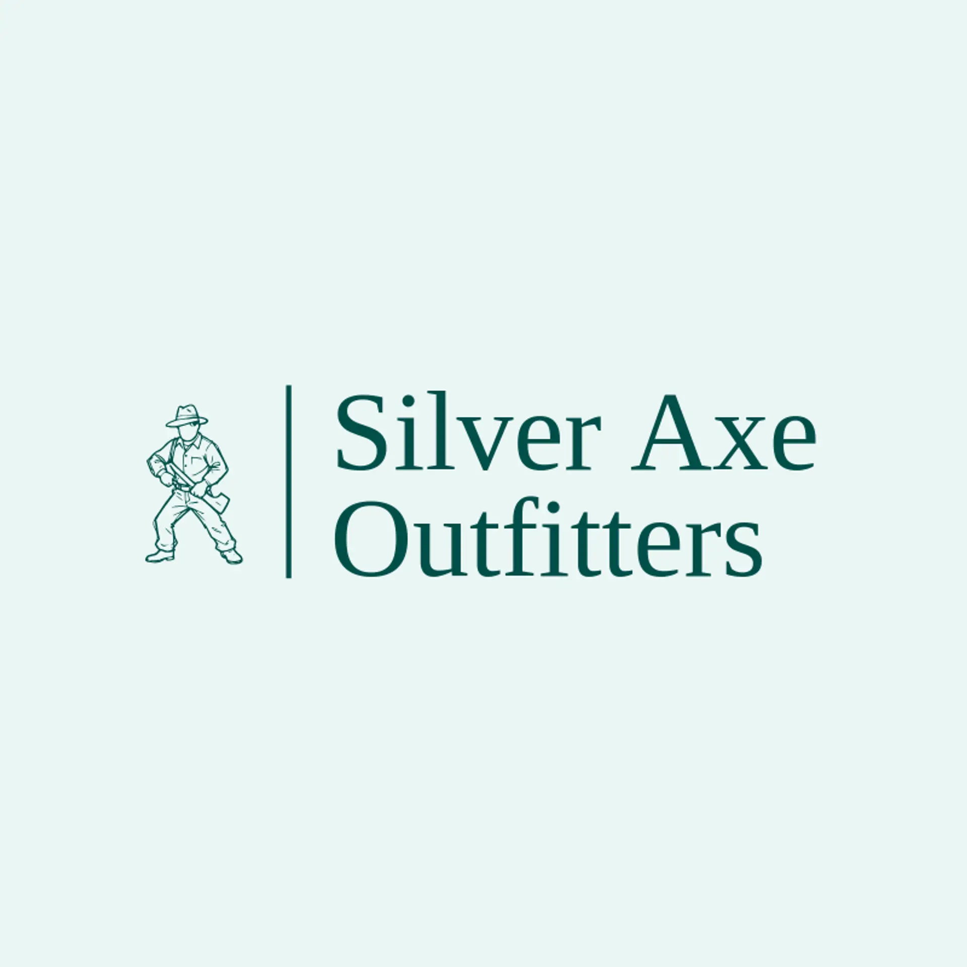 Silver Axe Outfitters logo for lumberjack