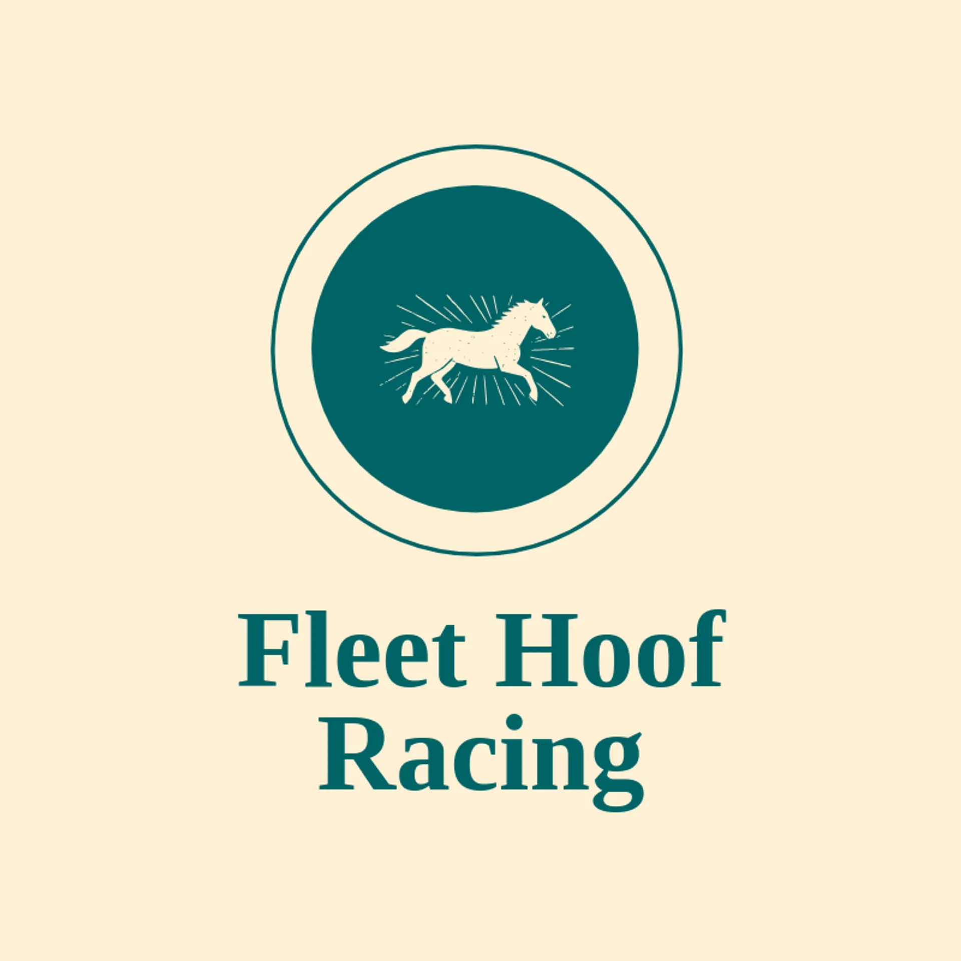 Fleet Hoof Racing logo for horse racing