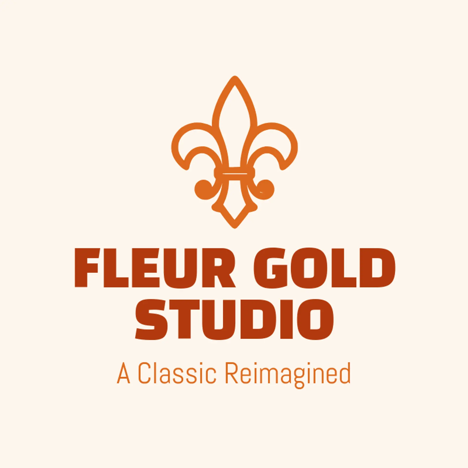 Fleur Gold Studio logo for royal
