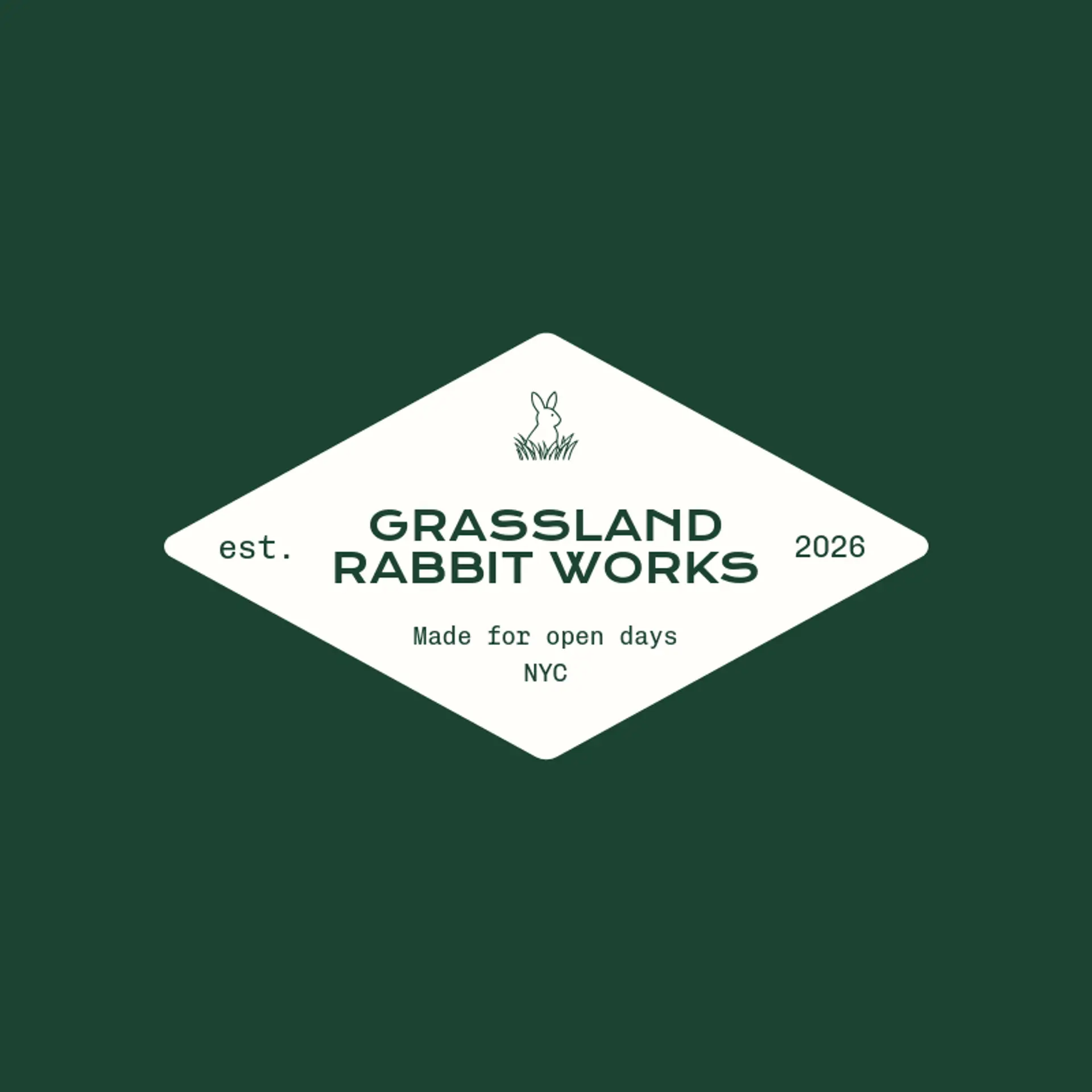 Grassland Rabbit Works logo for rabbit