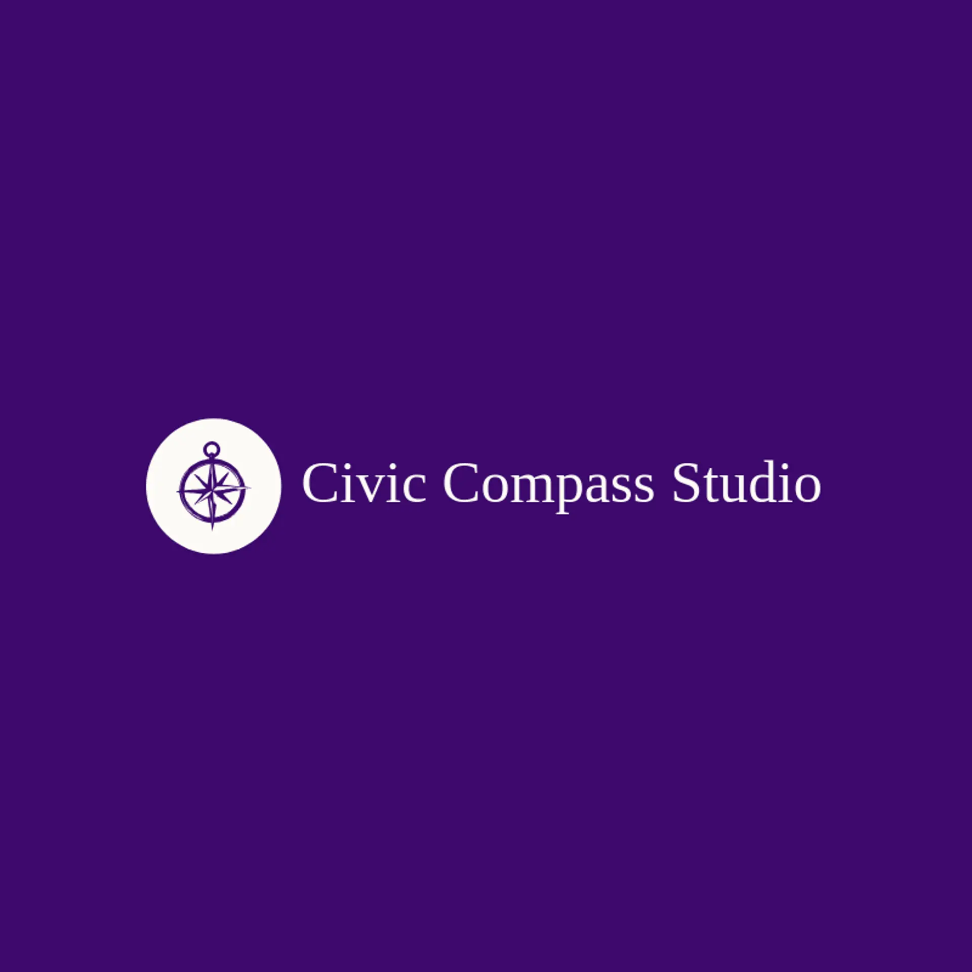 Civic Compass Studio logo for official