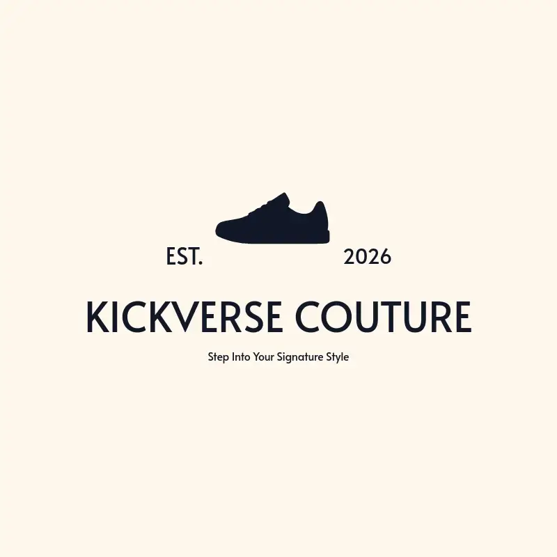 The rap name KickVerse Couture as a branded logo with a single color icon