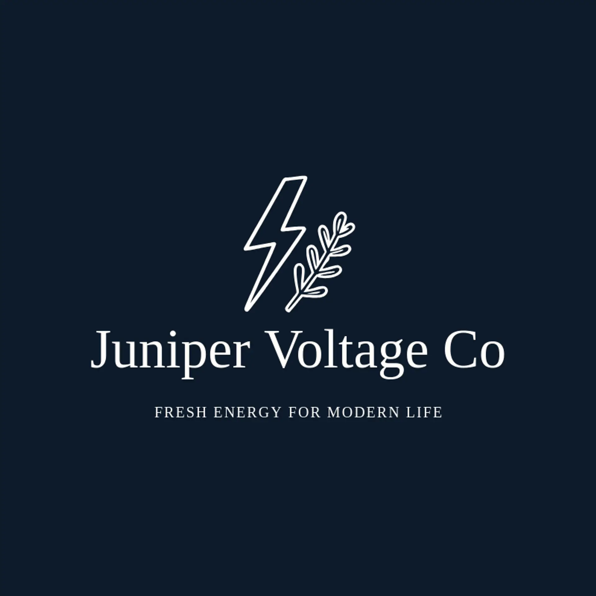 Juniper Voltage Co logo for electricity