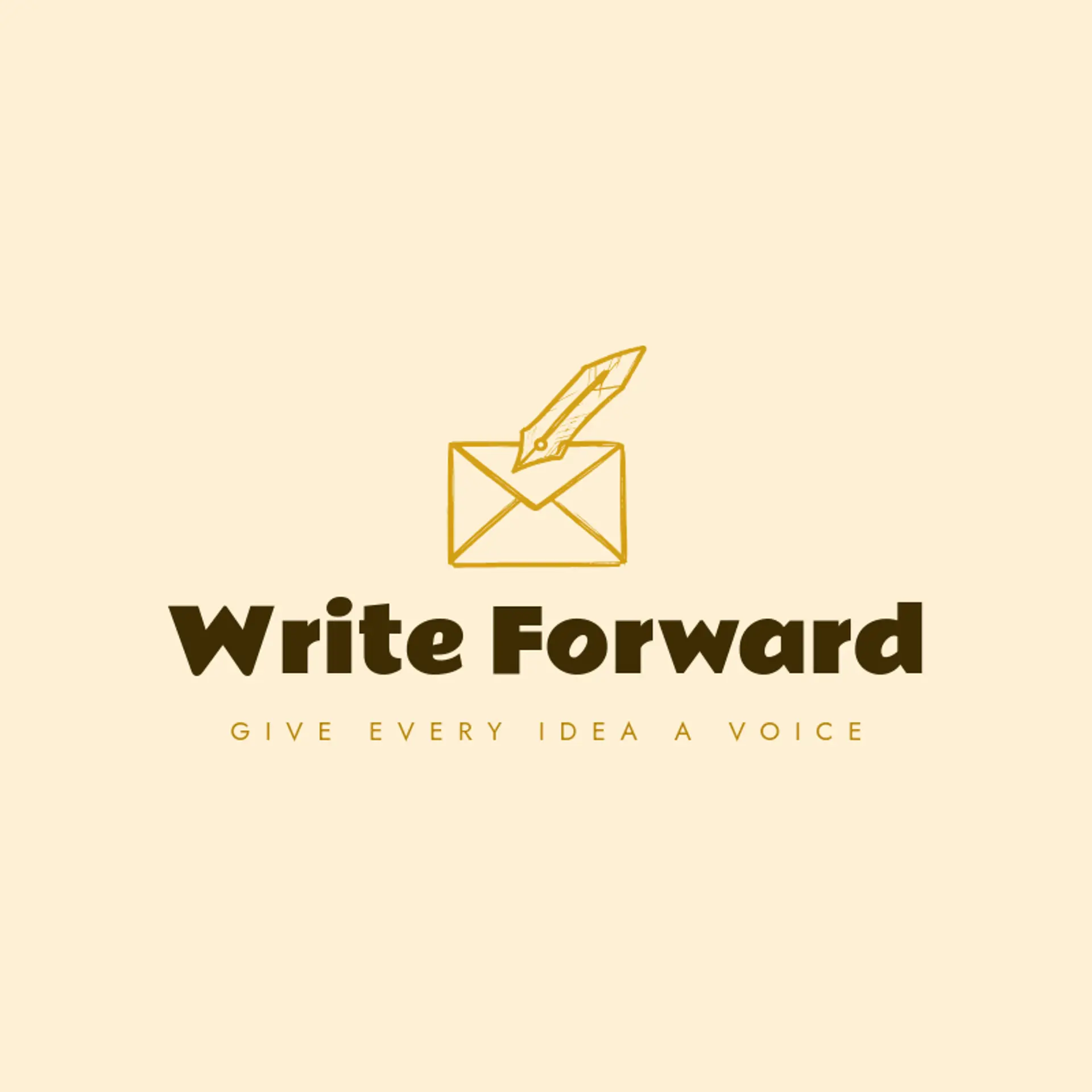 Write Forward logo for email