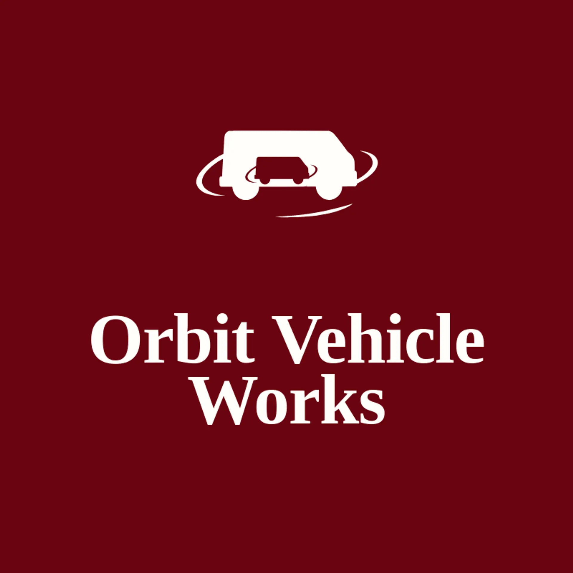 Orbit Vehicle Works logo for transportation