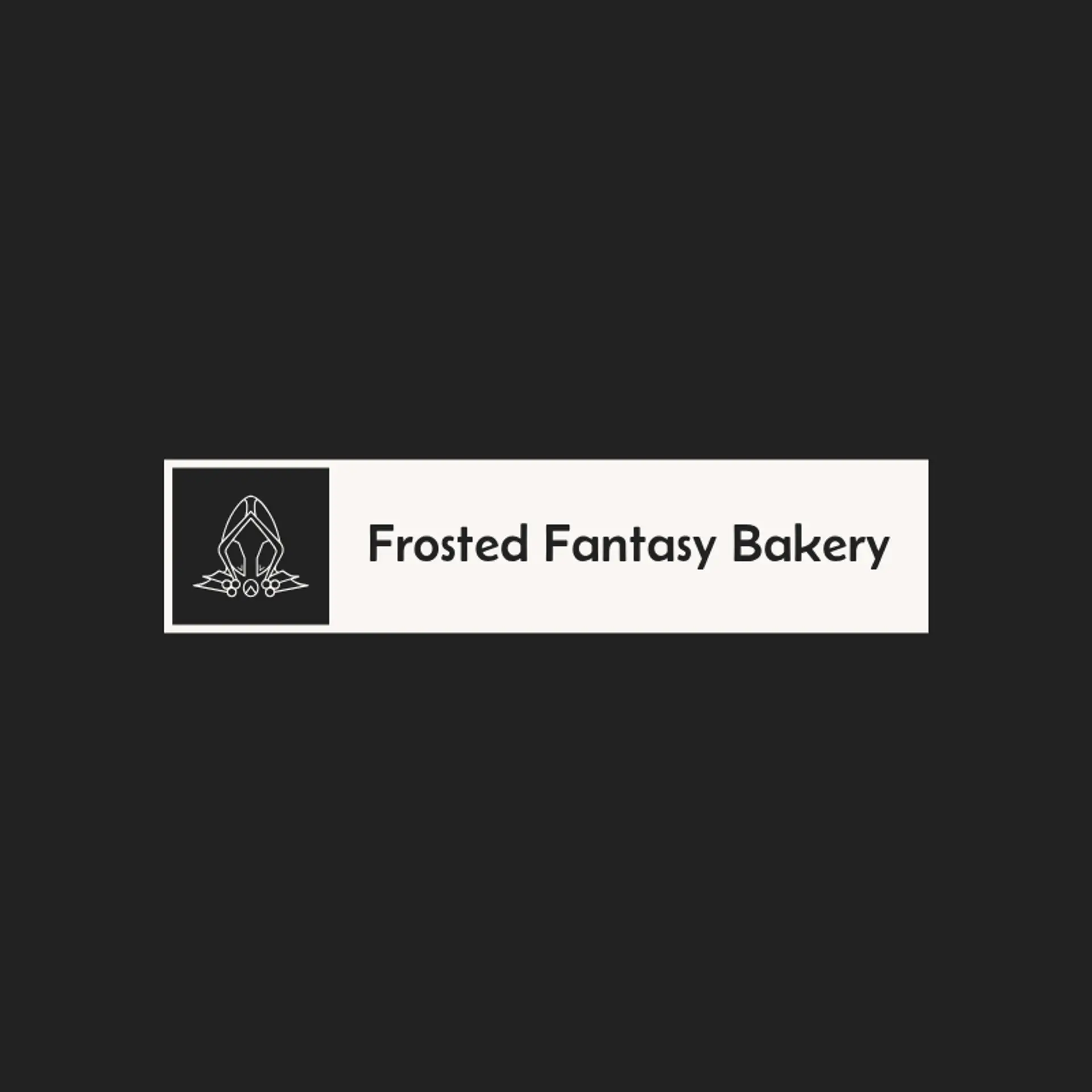 Frosted Fantasy Bakery logo for bakery
