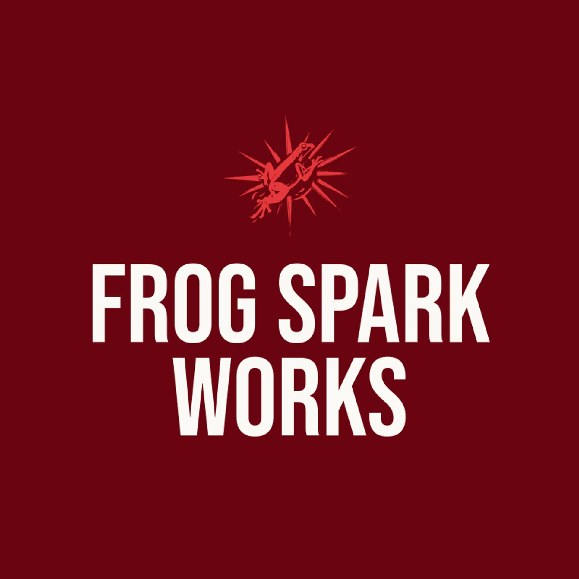 Frog Spark Works logo for frog