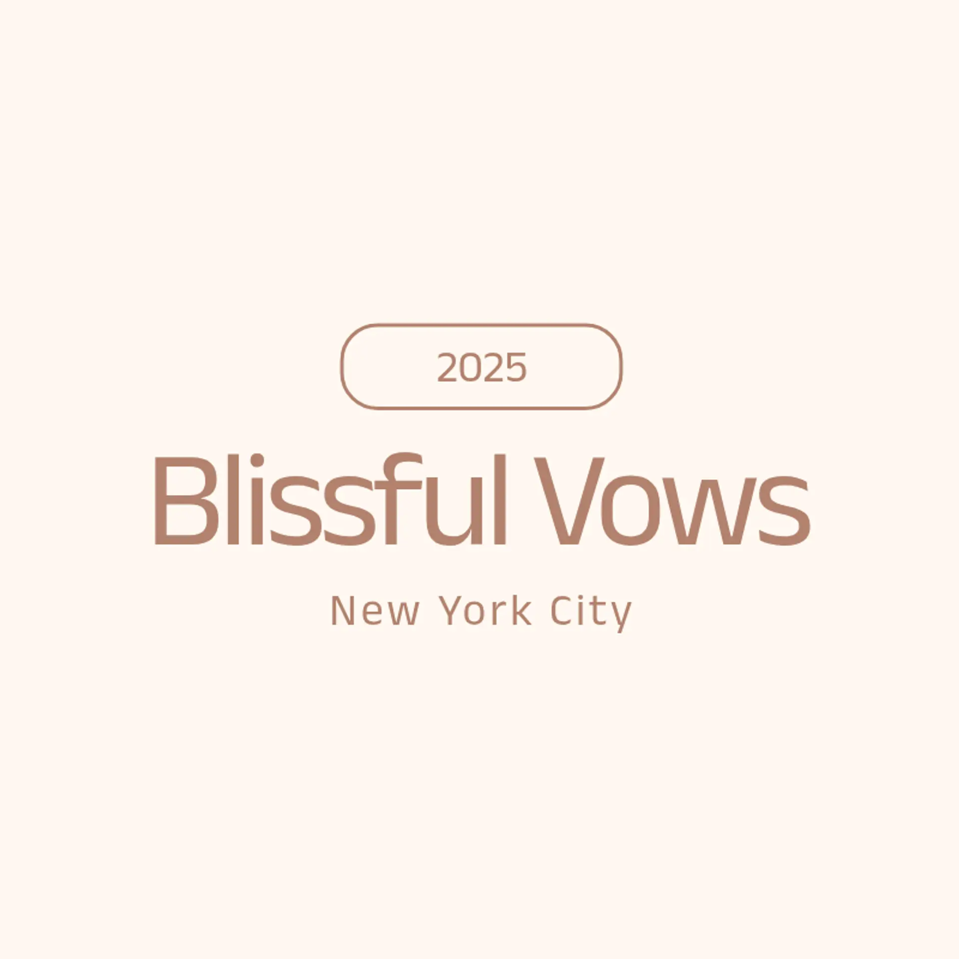 Everlasting Vows logo for wedding
