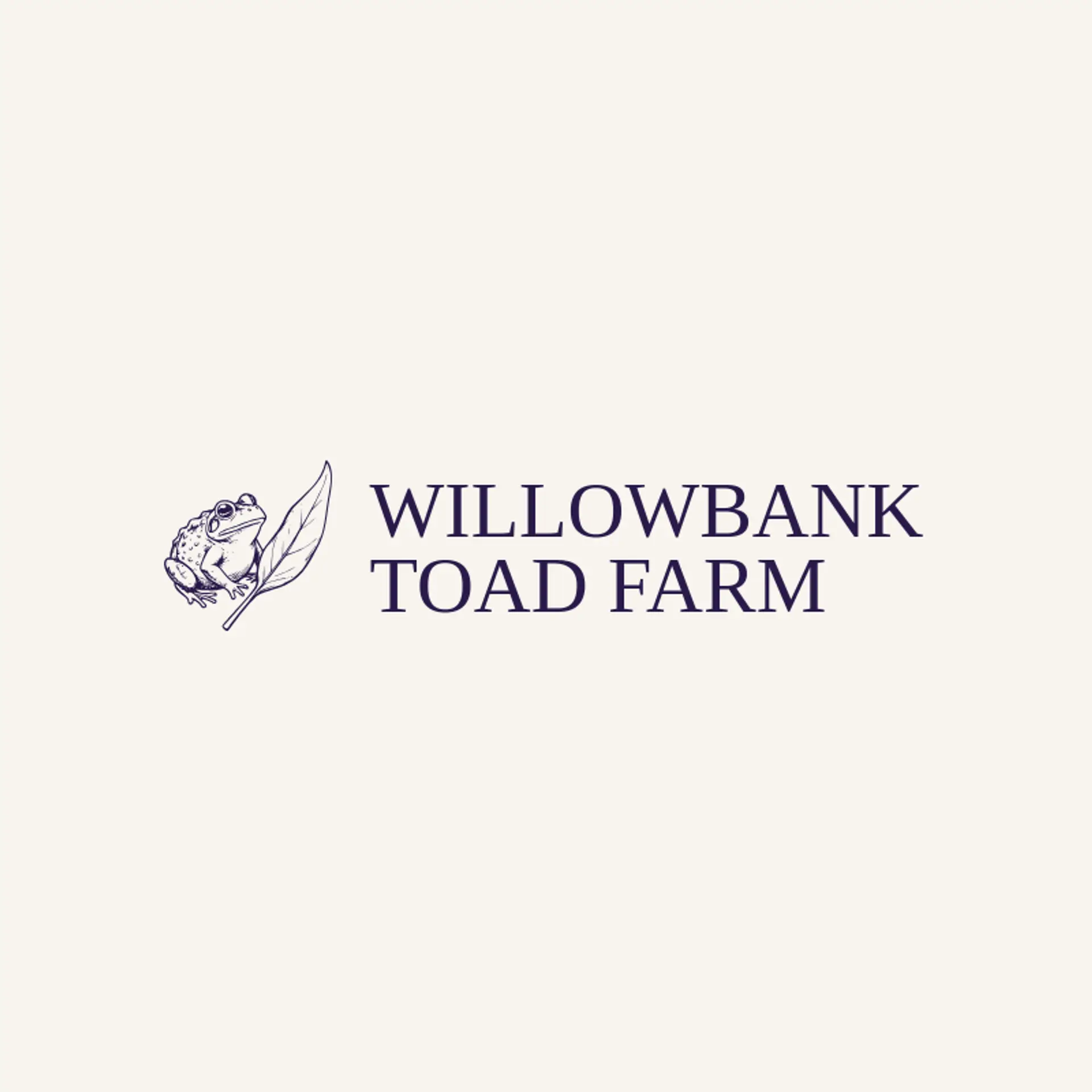 Willowbank Toad Farm logo for toad