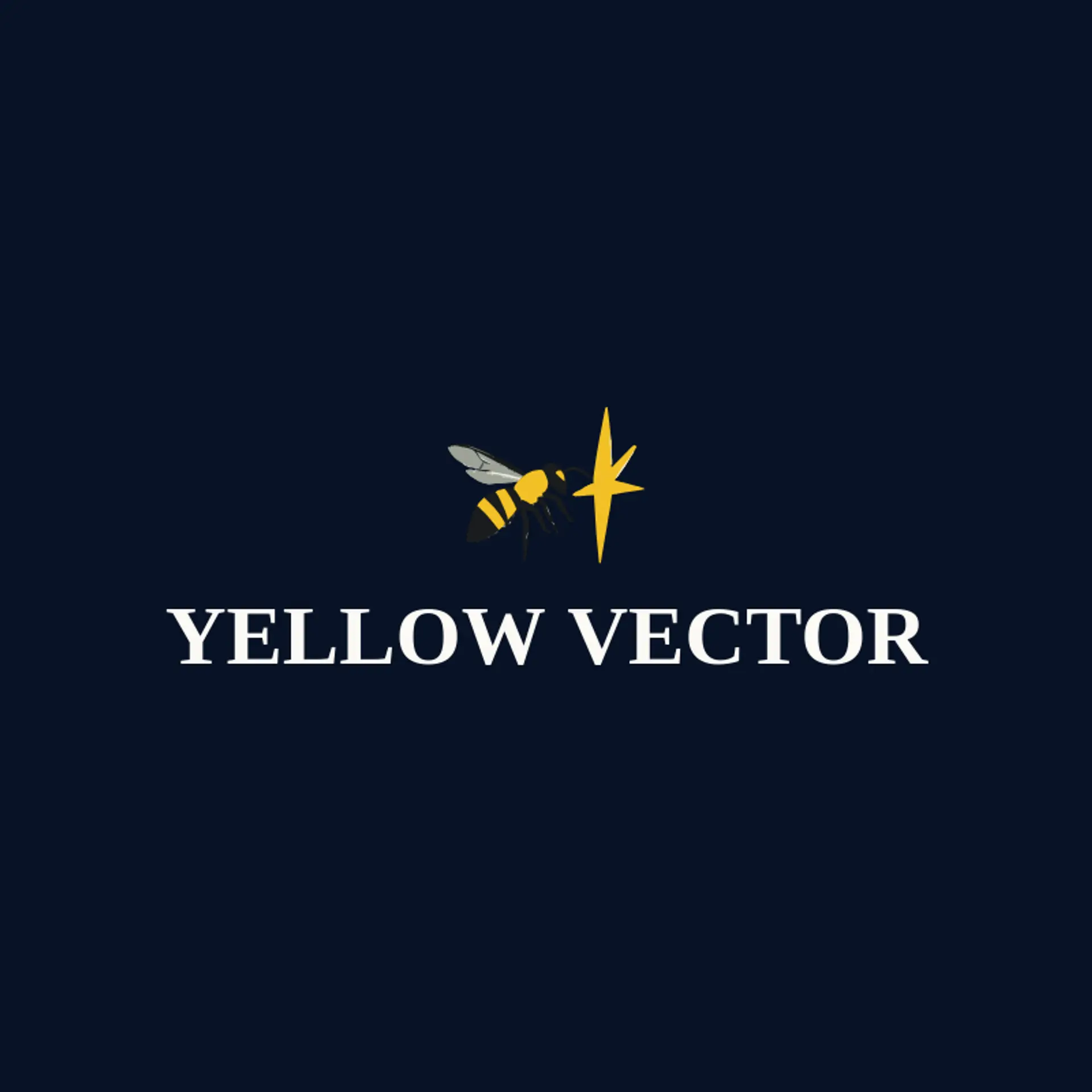 Yellow Vector logo for wasp