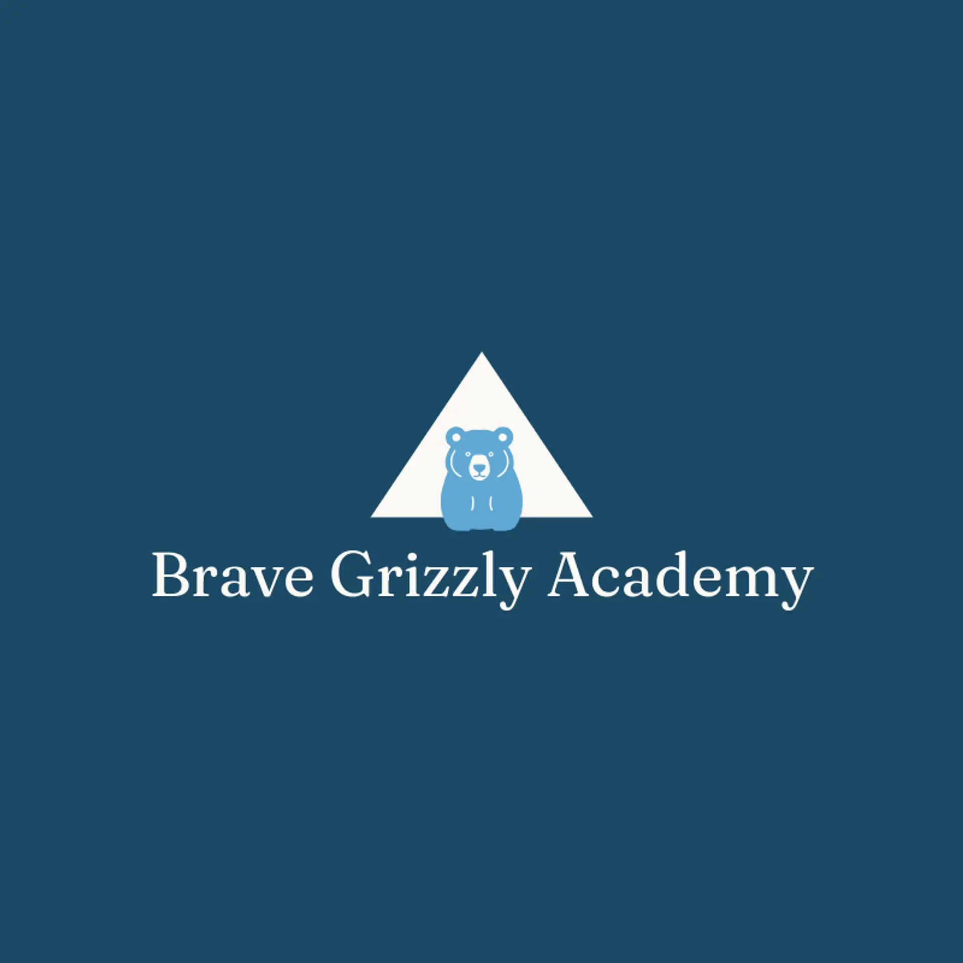 Brave Grizzly Academy logo for grizzly