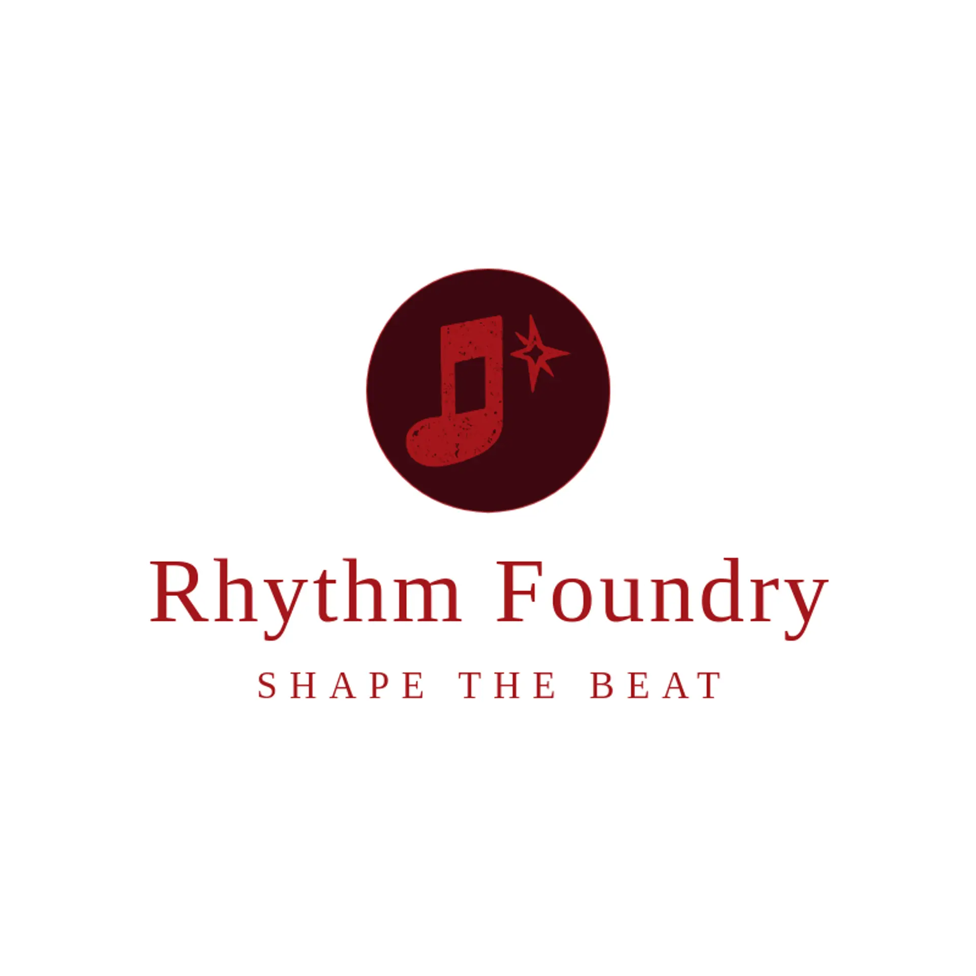 Rhythm Foundry logo for music note