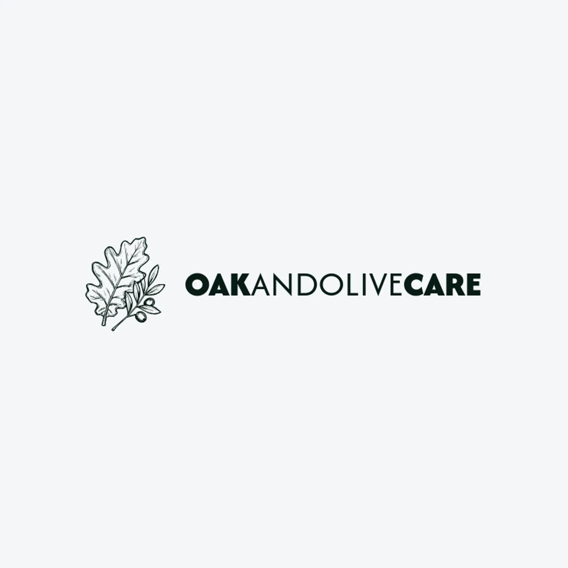 Oak and Olive Care logo for care