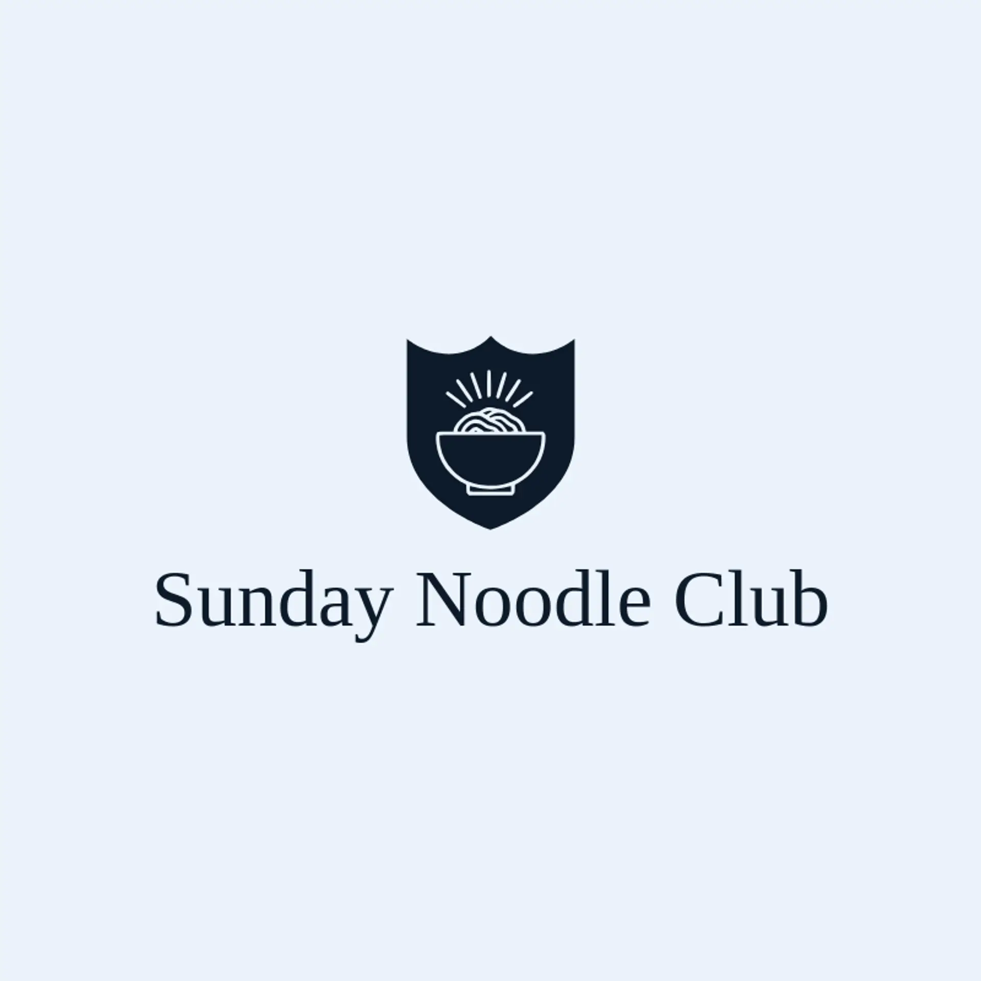Sunday Noodle Club logo for noodle