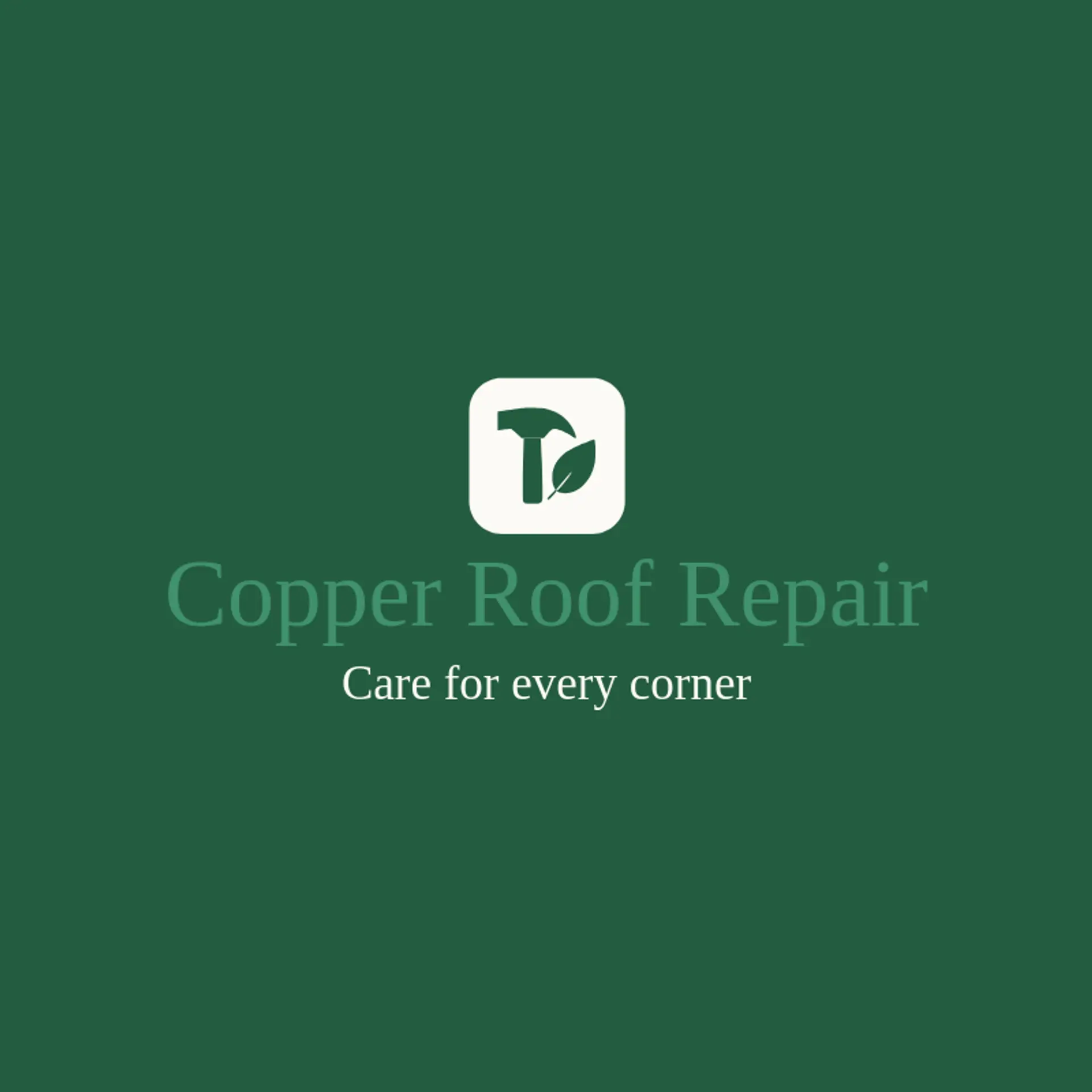 Copper Roof Repair logo for home repair