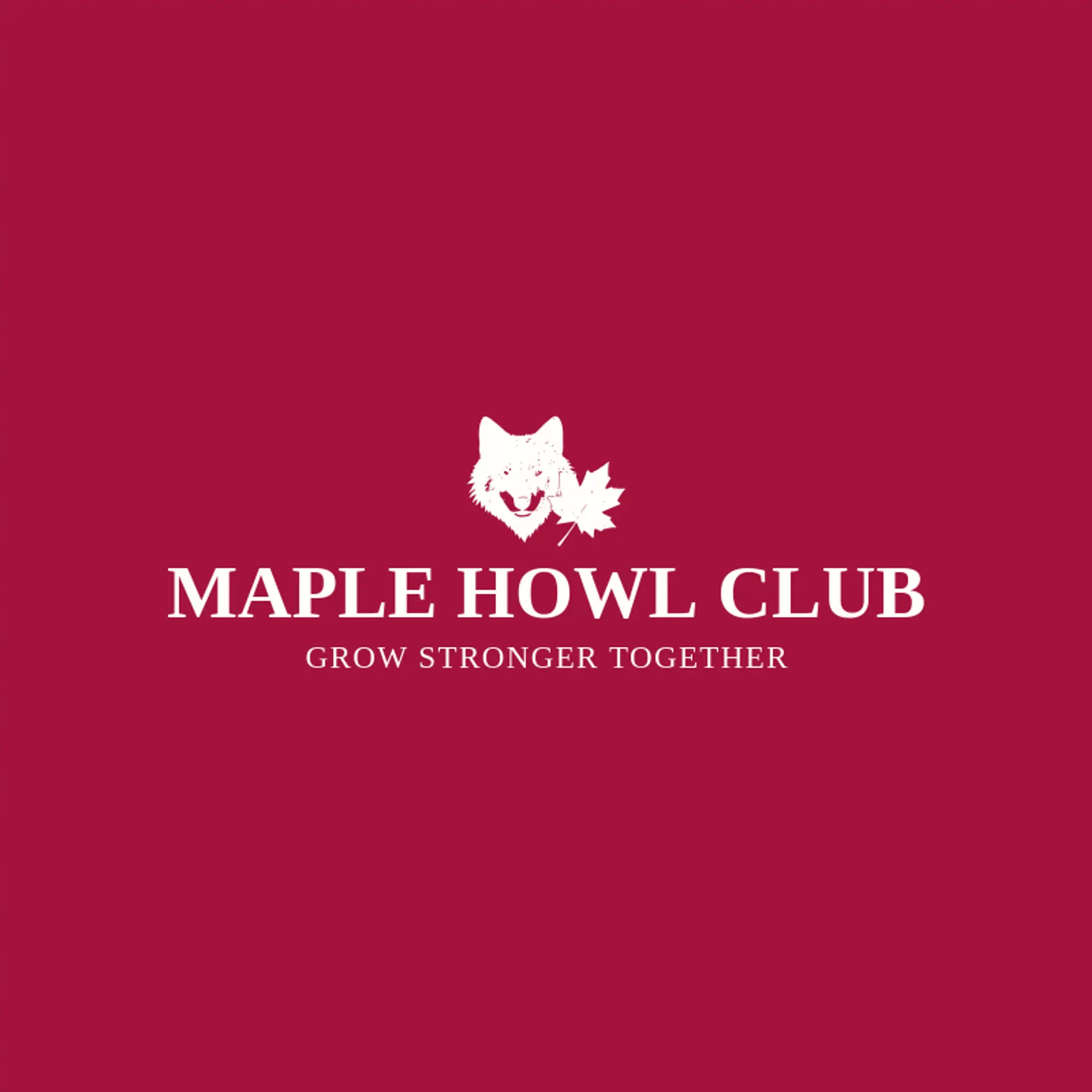 Maple Howl Club logo for wolf head