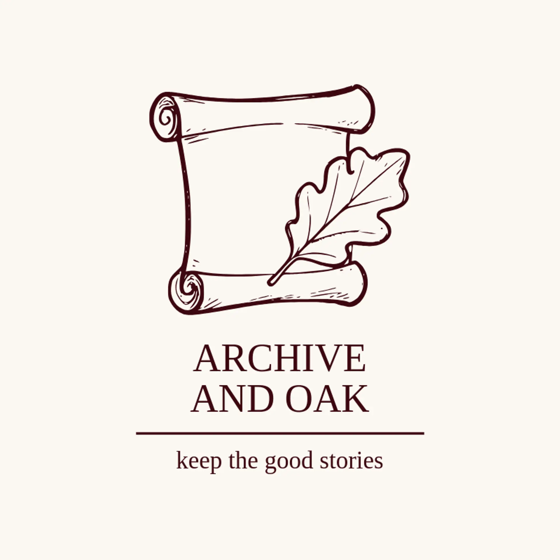 Archive and Oak logo for heritage
