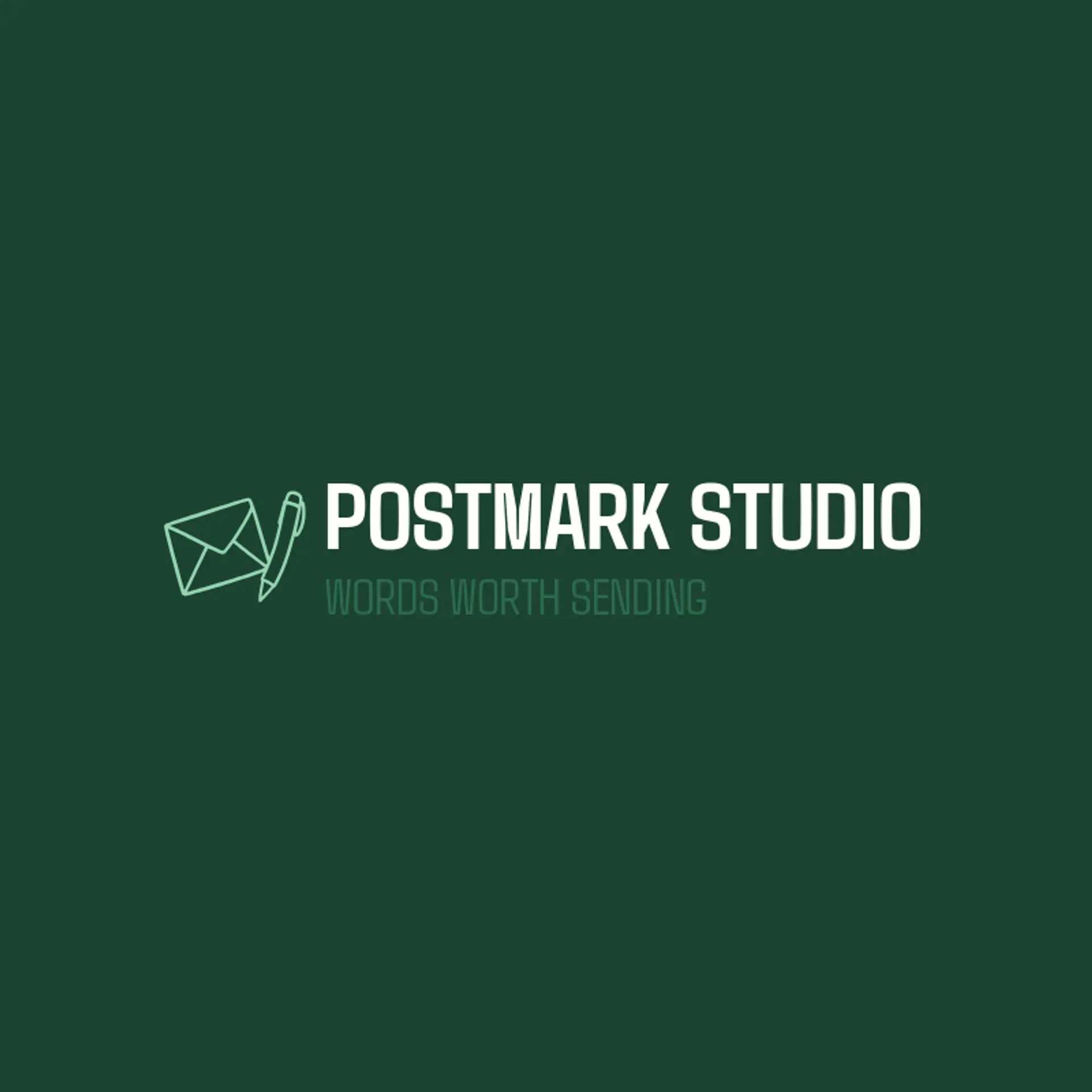 Postmark Studio logo for pen