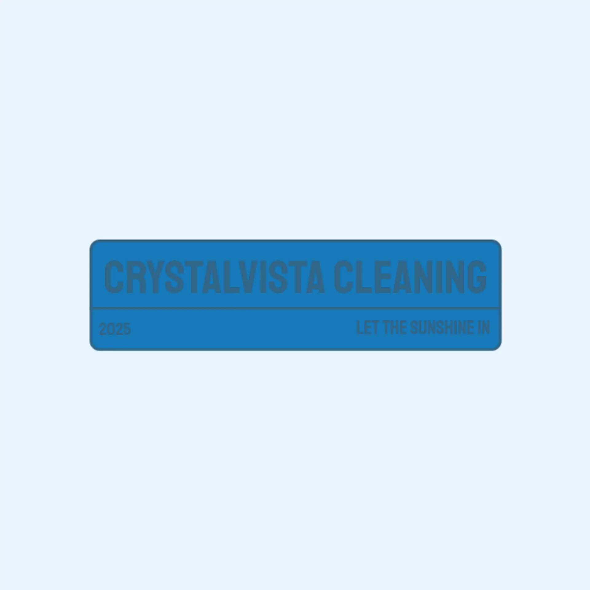 CrystalVista Cleaning logo for window cleaning