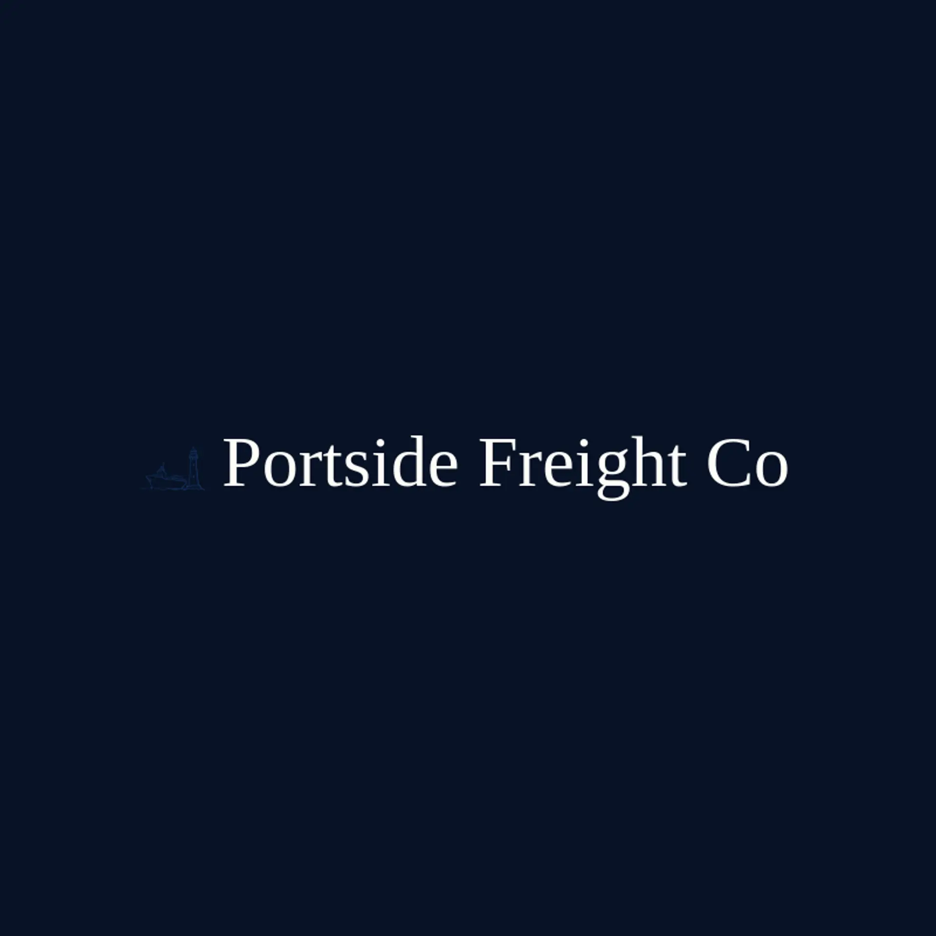 Portside Freight Co logo for cargo