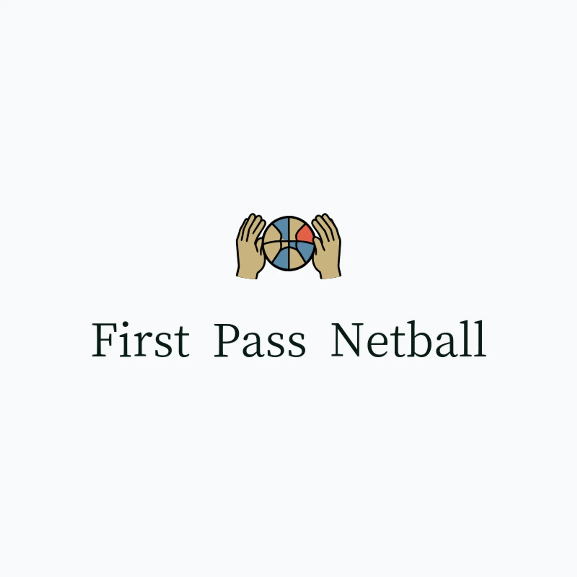First Pass Netball logo for netball