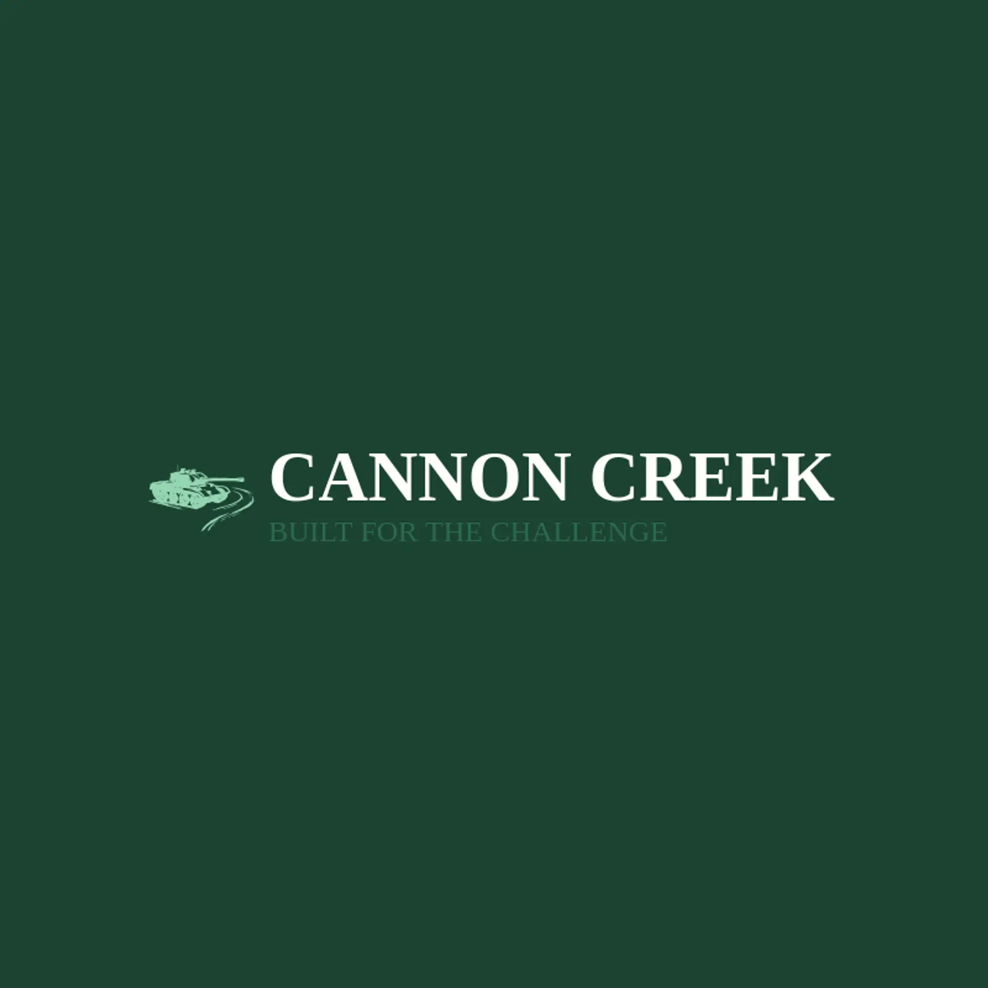 Cannon Creek logo for tank