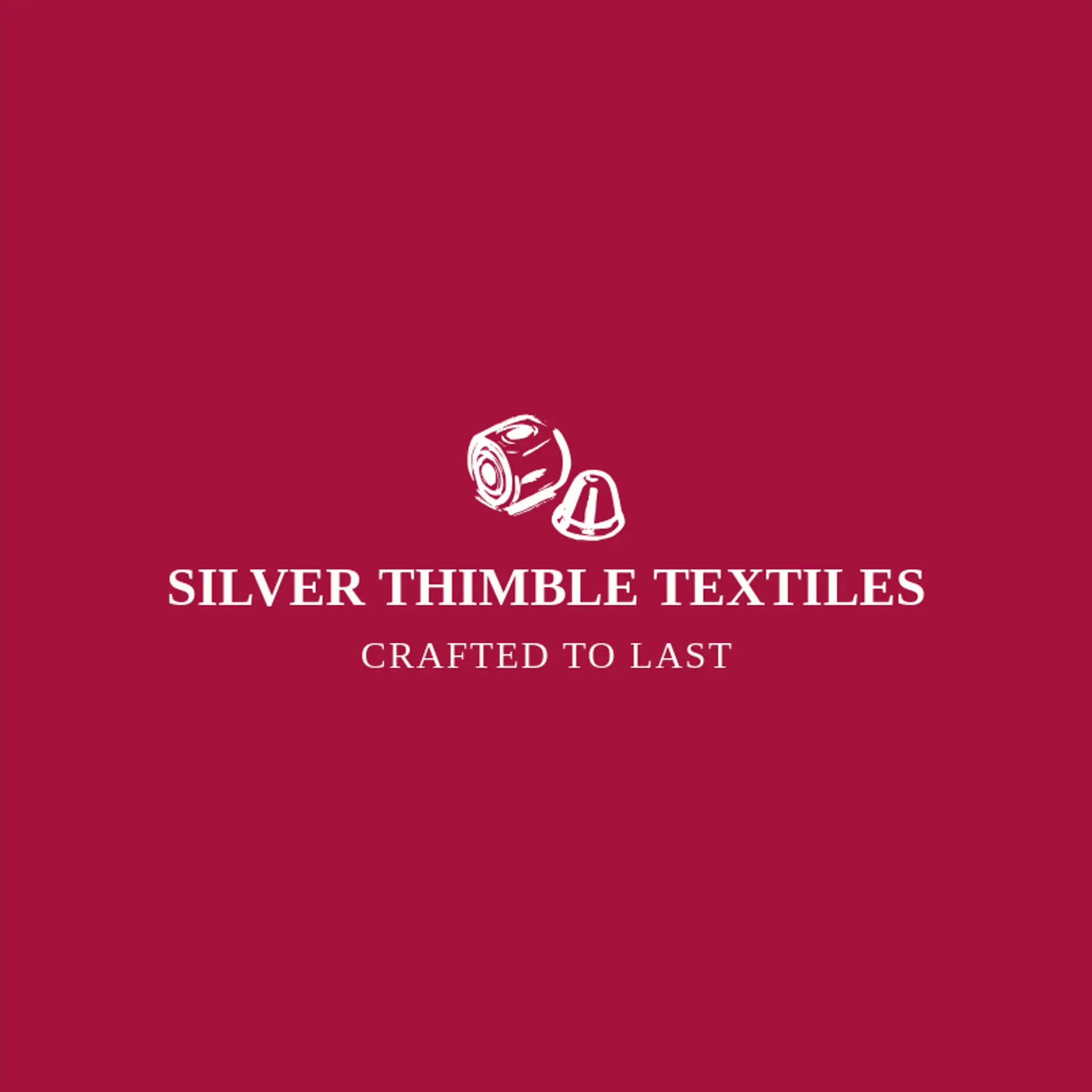 Silver Thimble Textiles logo for fabric