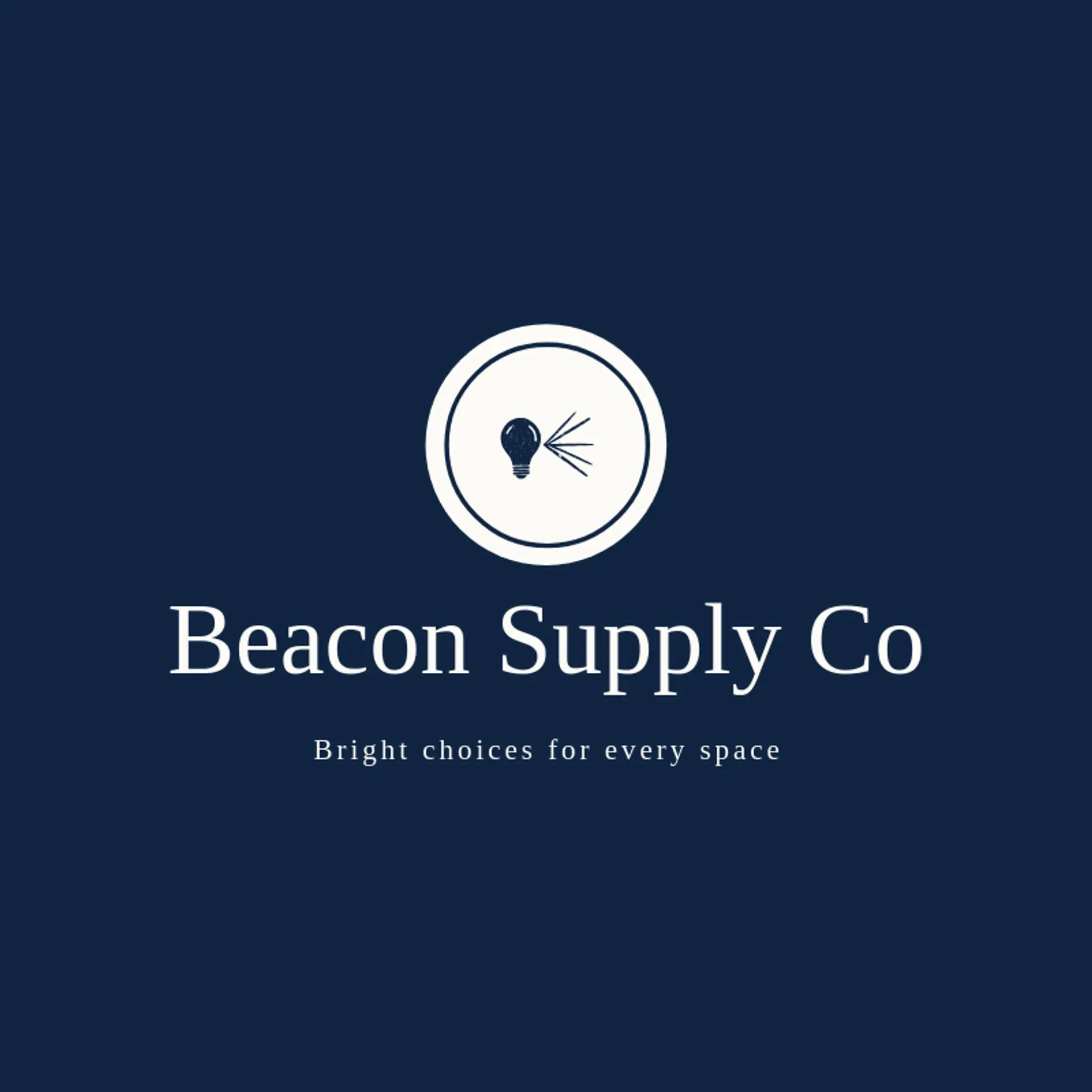 Beacon Supply Co logo for lightbulb