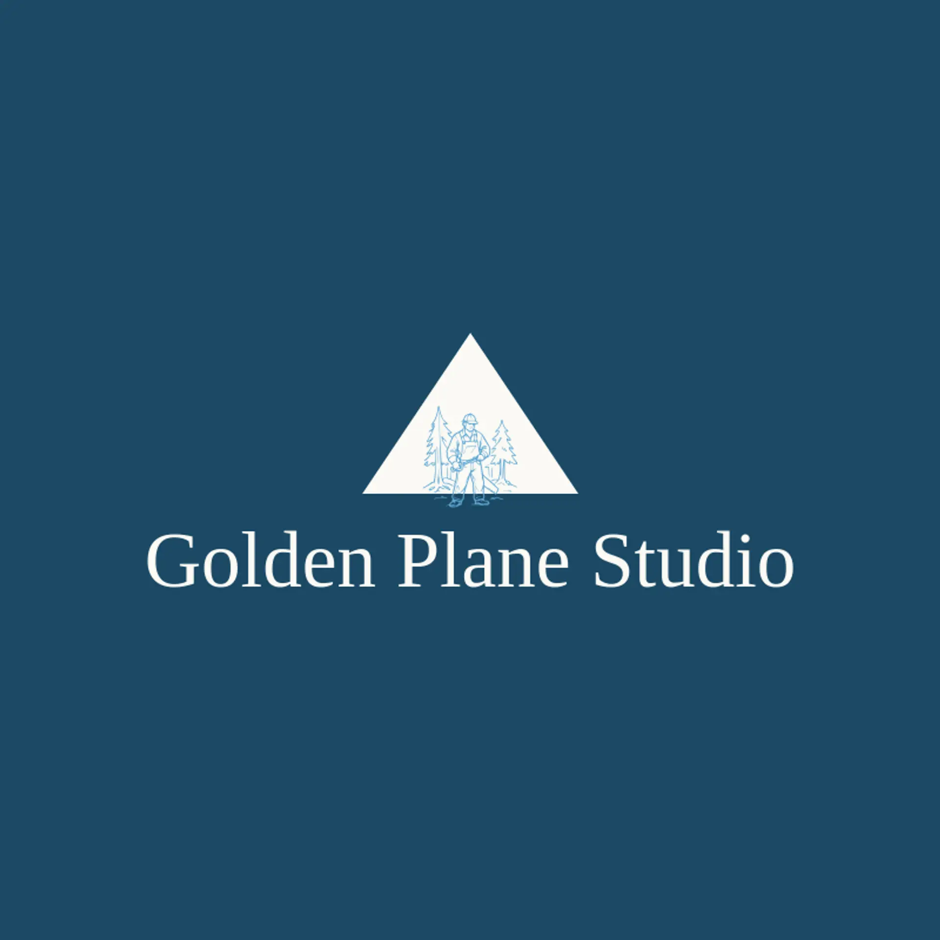 Golden Plane Studio logo for carpenter