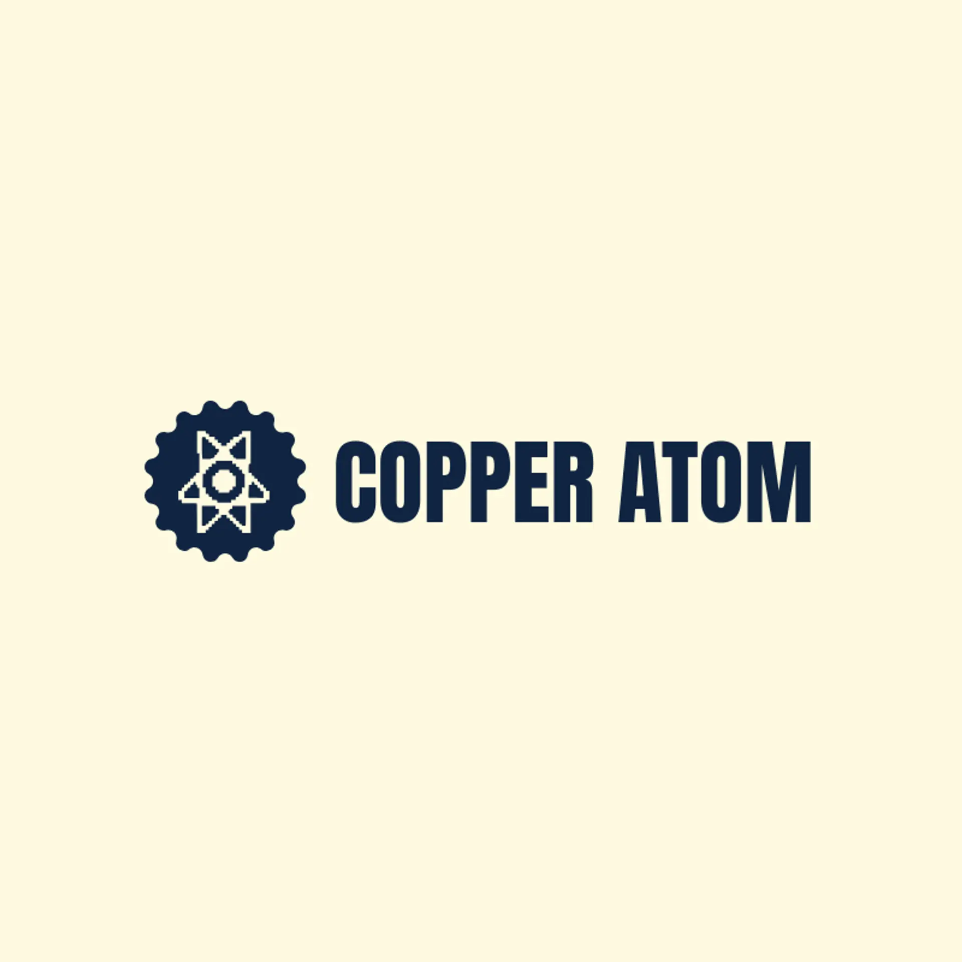 Copper Atom logo for atomic