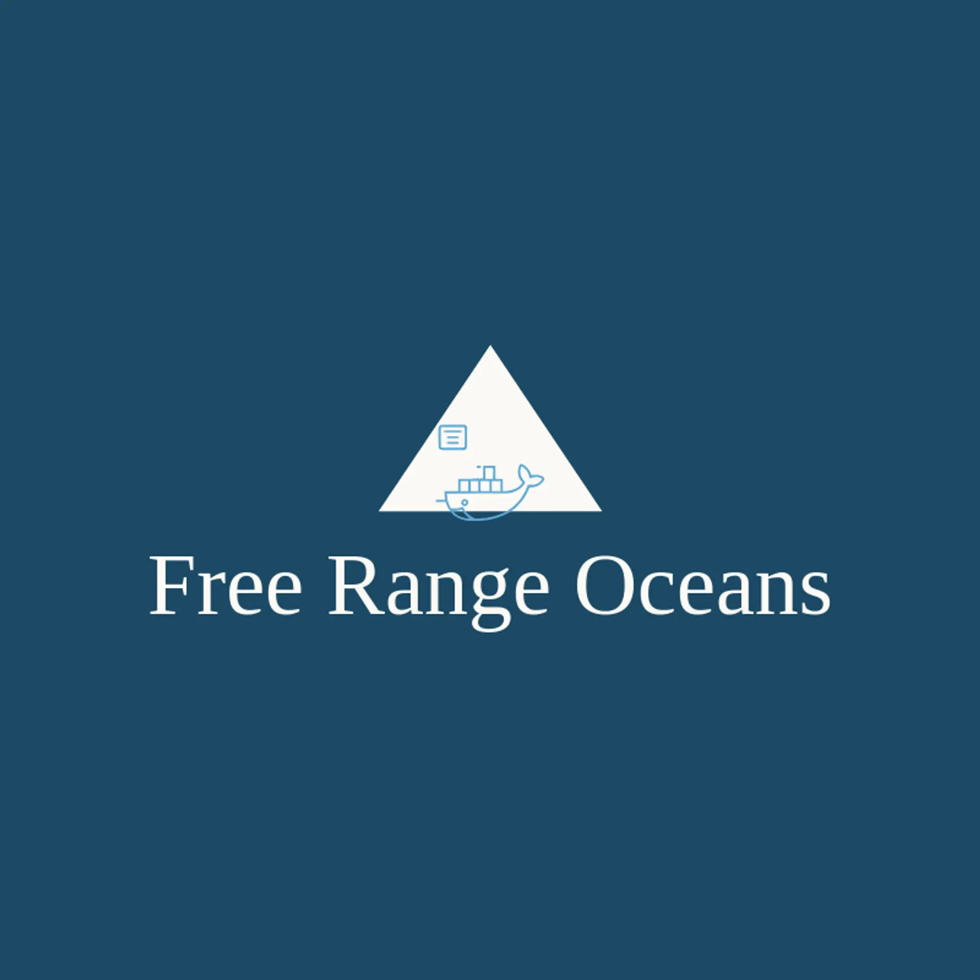 Free Range Oceans logo for whale