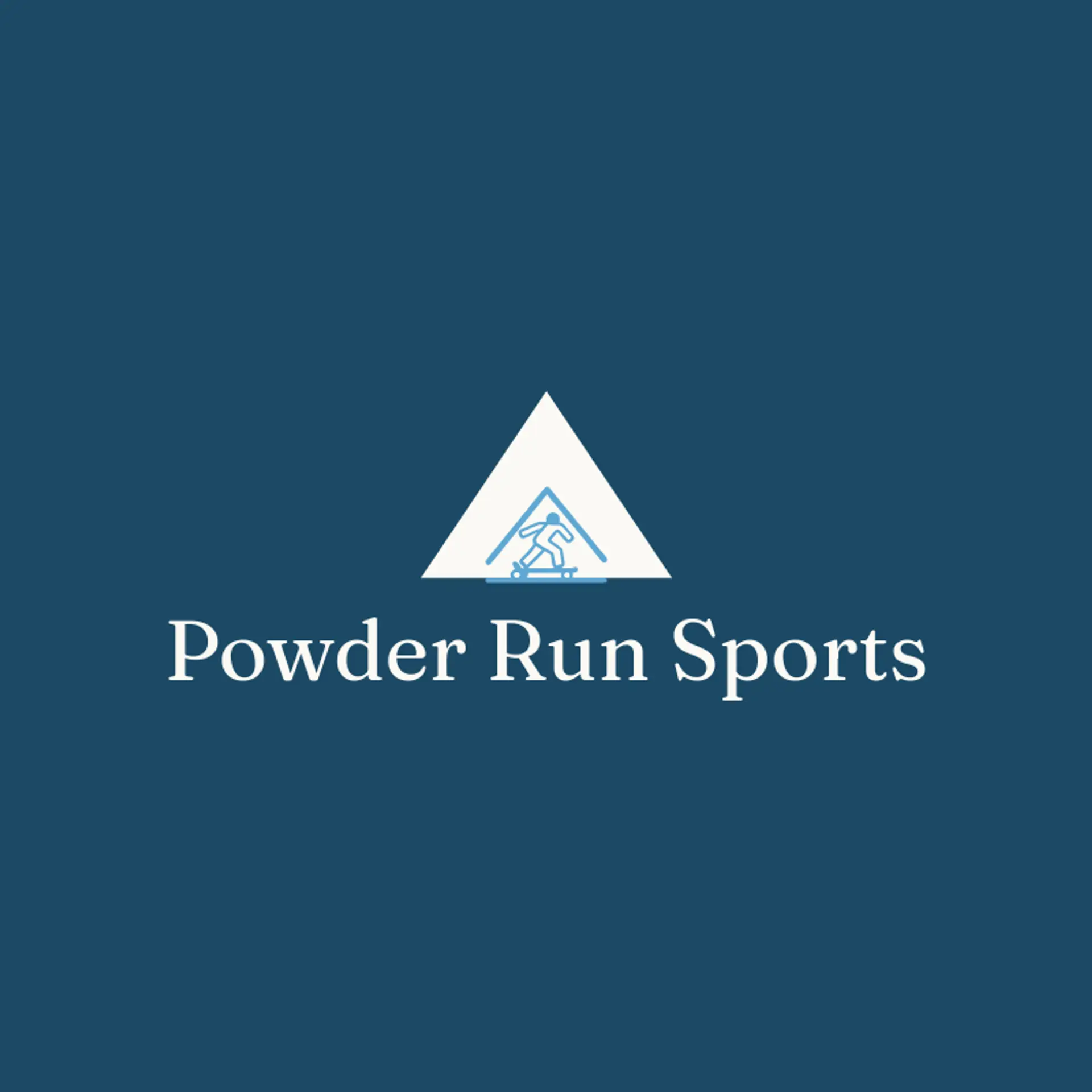 Powder Run Sports logo for frost