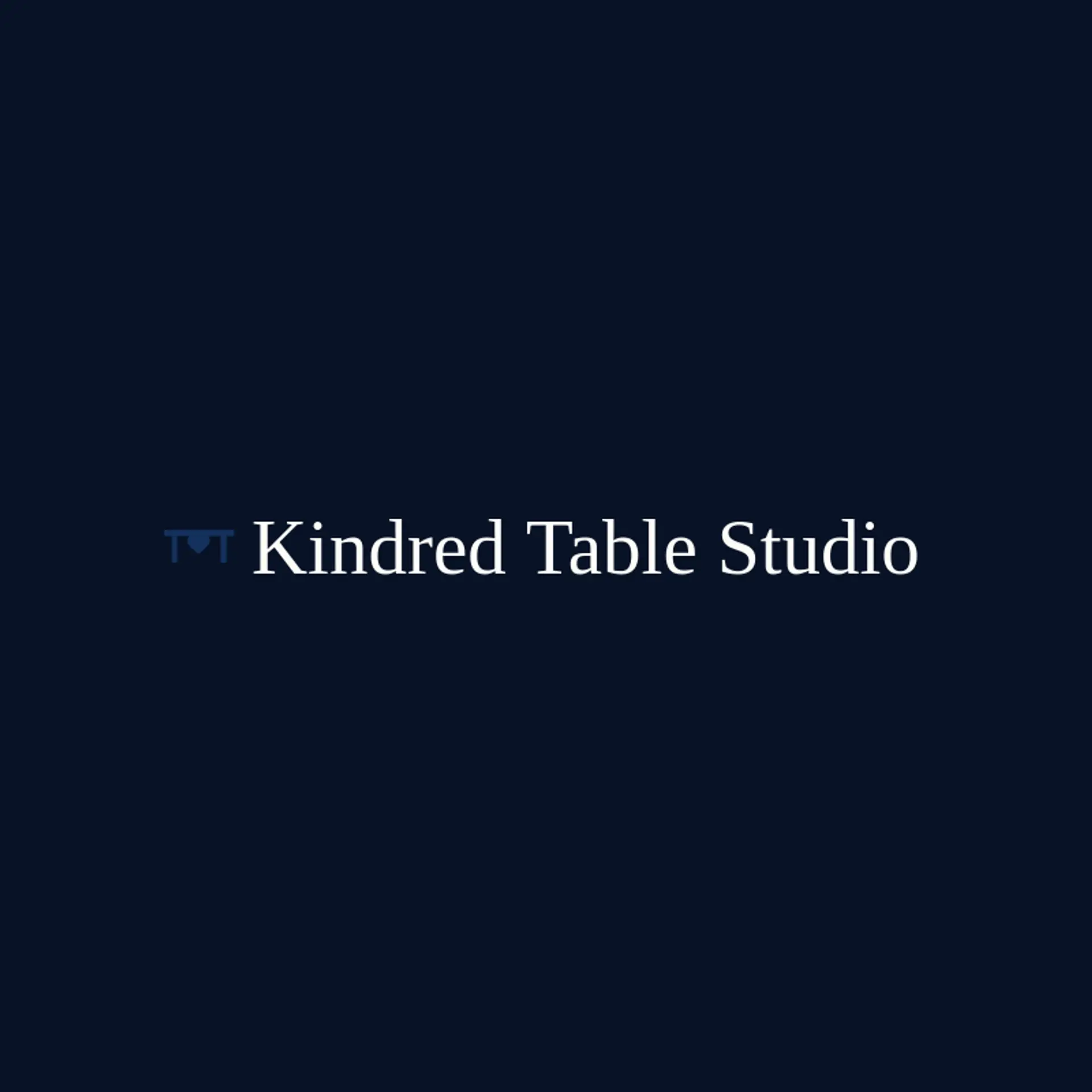 Kindred Table Studio logo for table