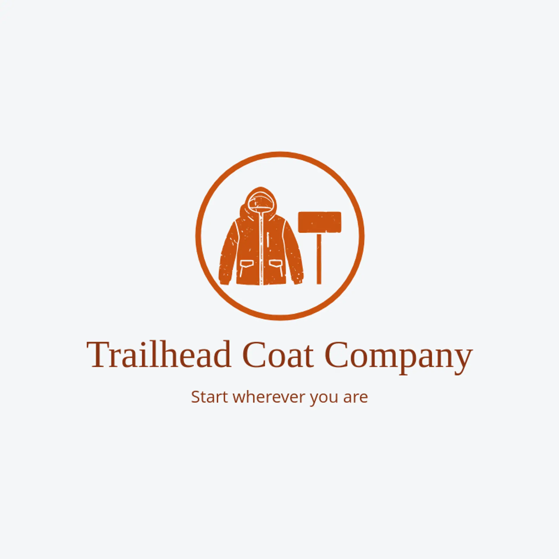 Trailhead Coat Company logo for jacket