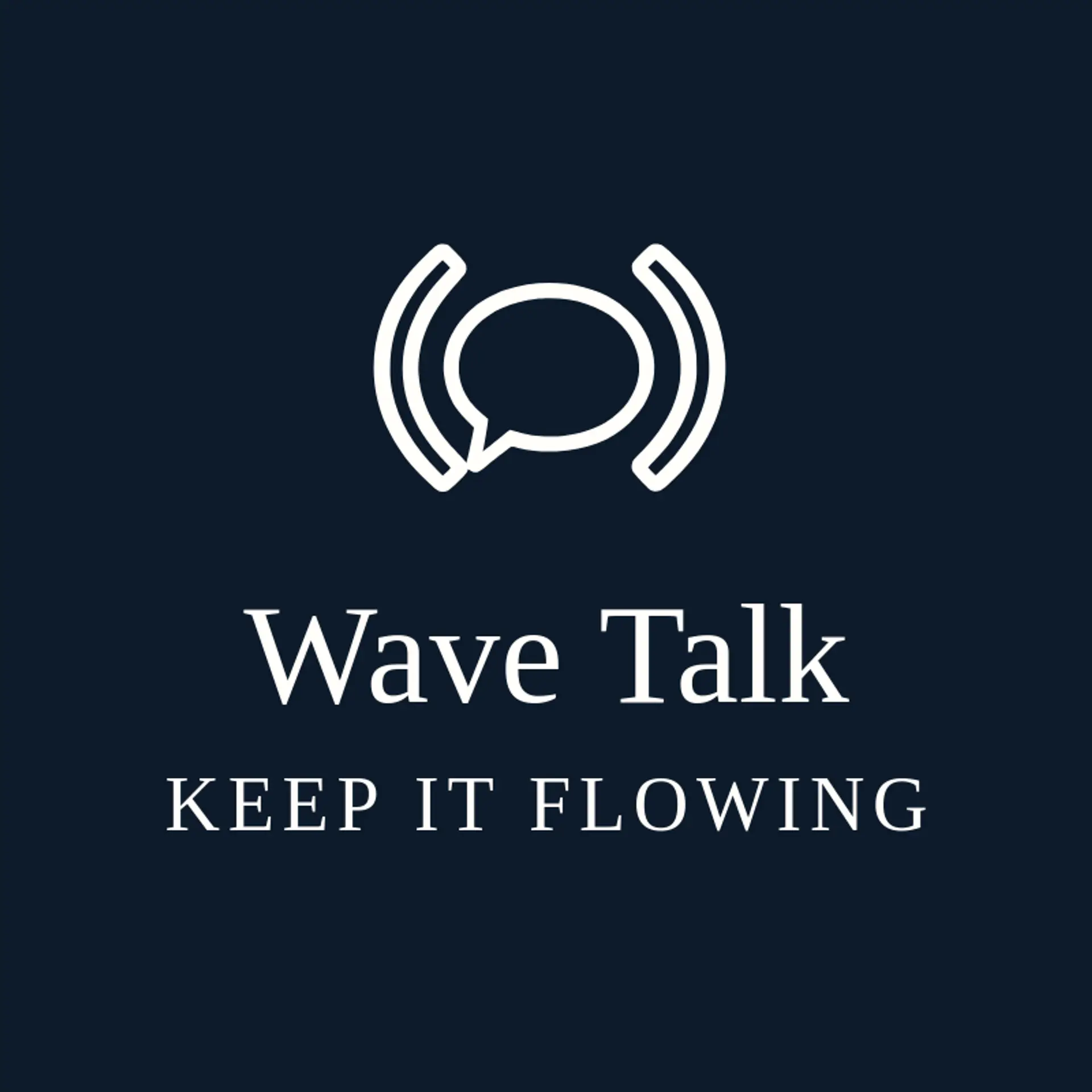 Wave Talk logo for message