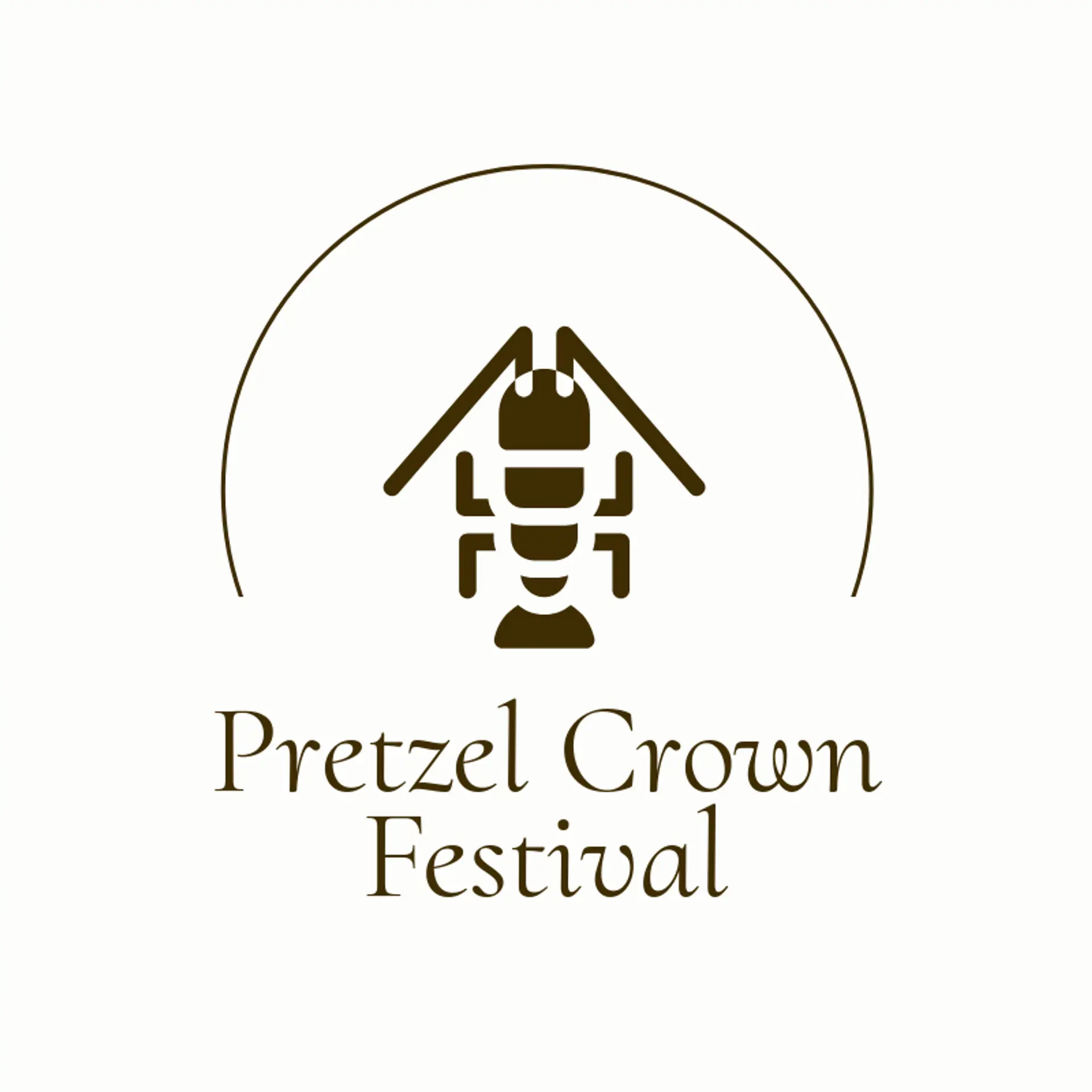 Pretzel Crown Festival logo for oktoberfest