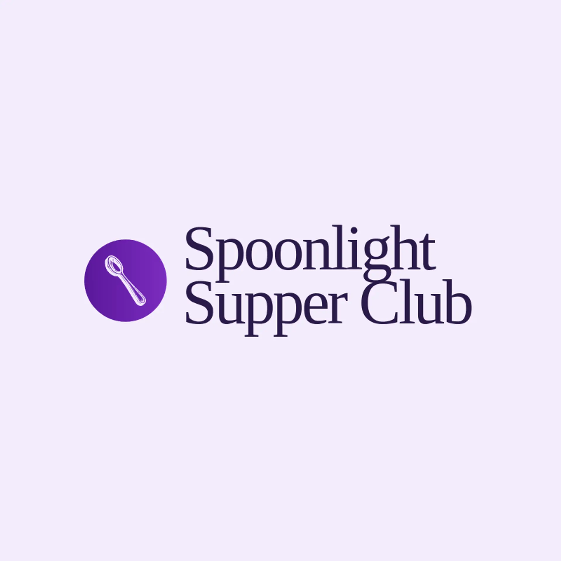 Spoonlight Supper Club logo for spoon