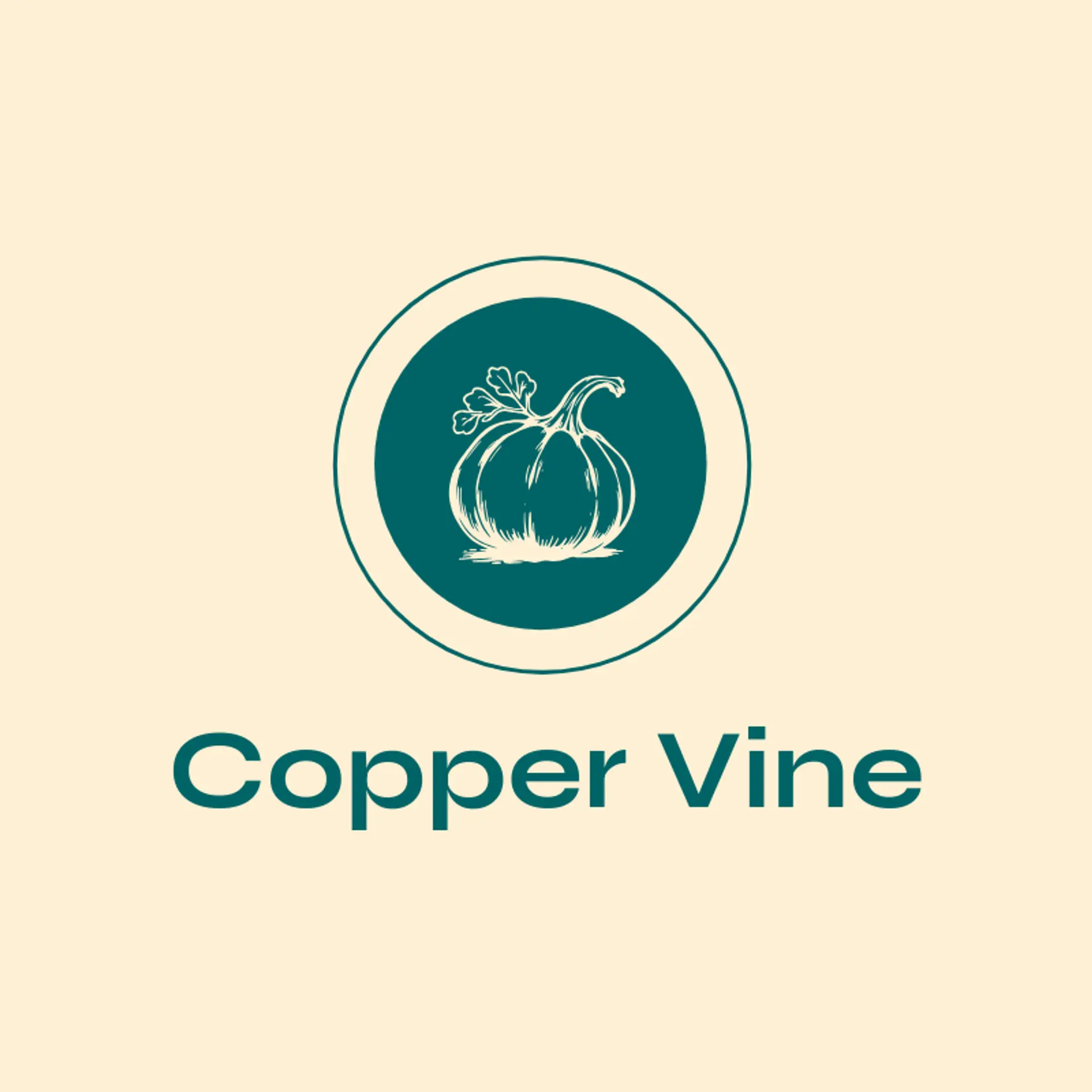 Copper Vine logo for pumpkin
