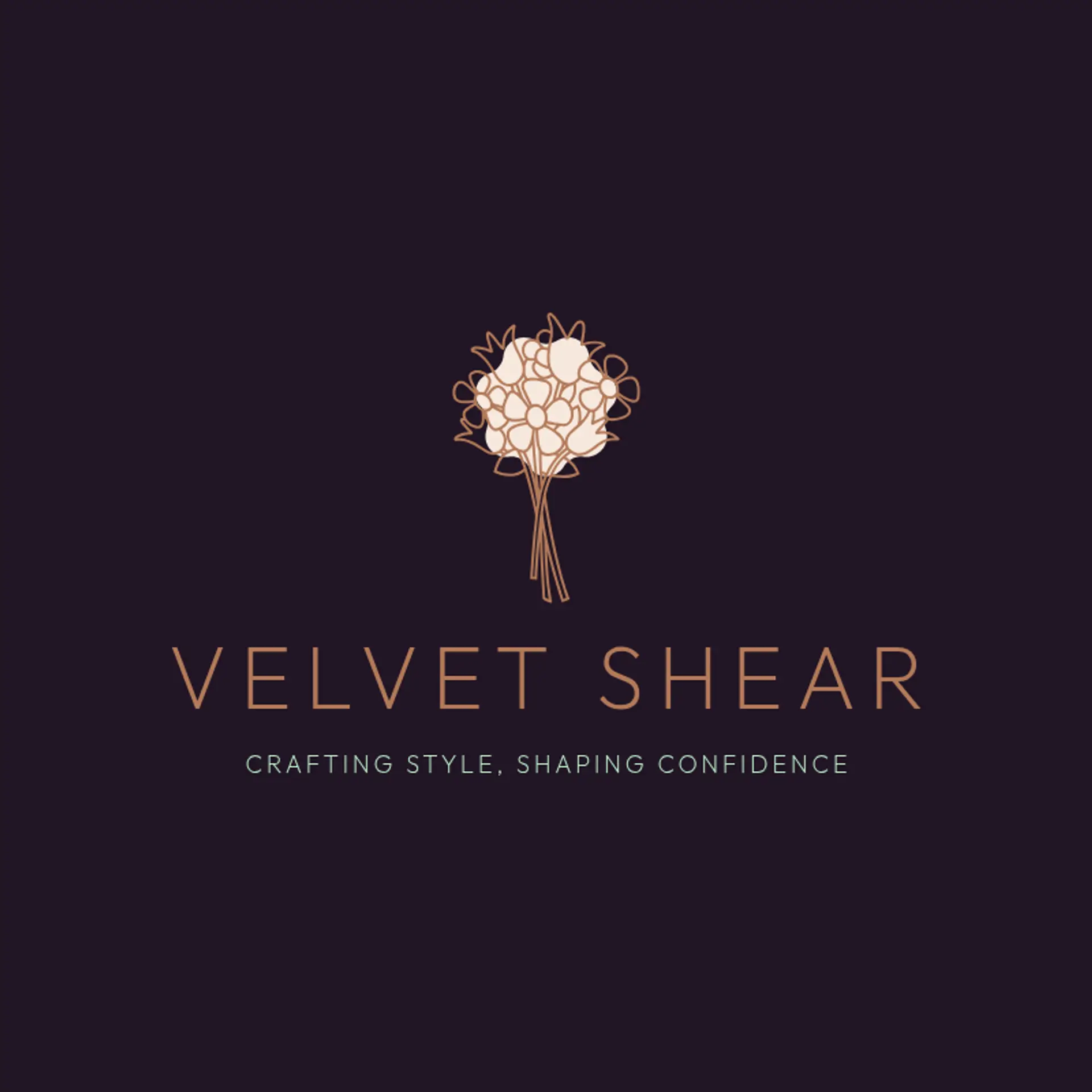 Luxe Strands Studio logo for hair salon