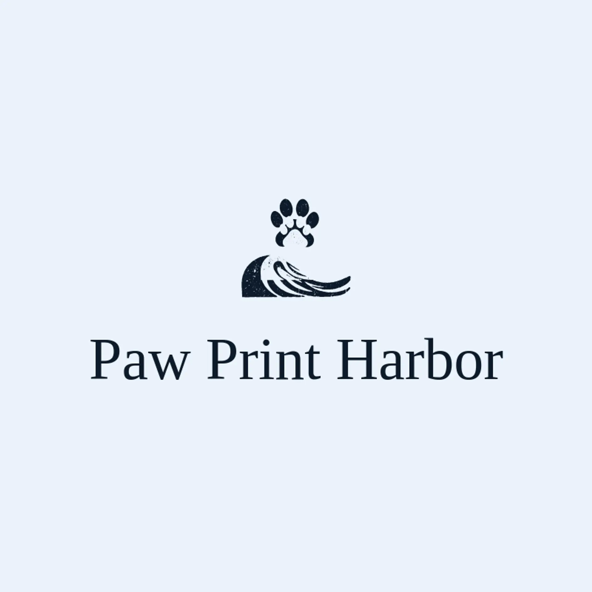 Paw Print Harbor logo for paw print