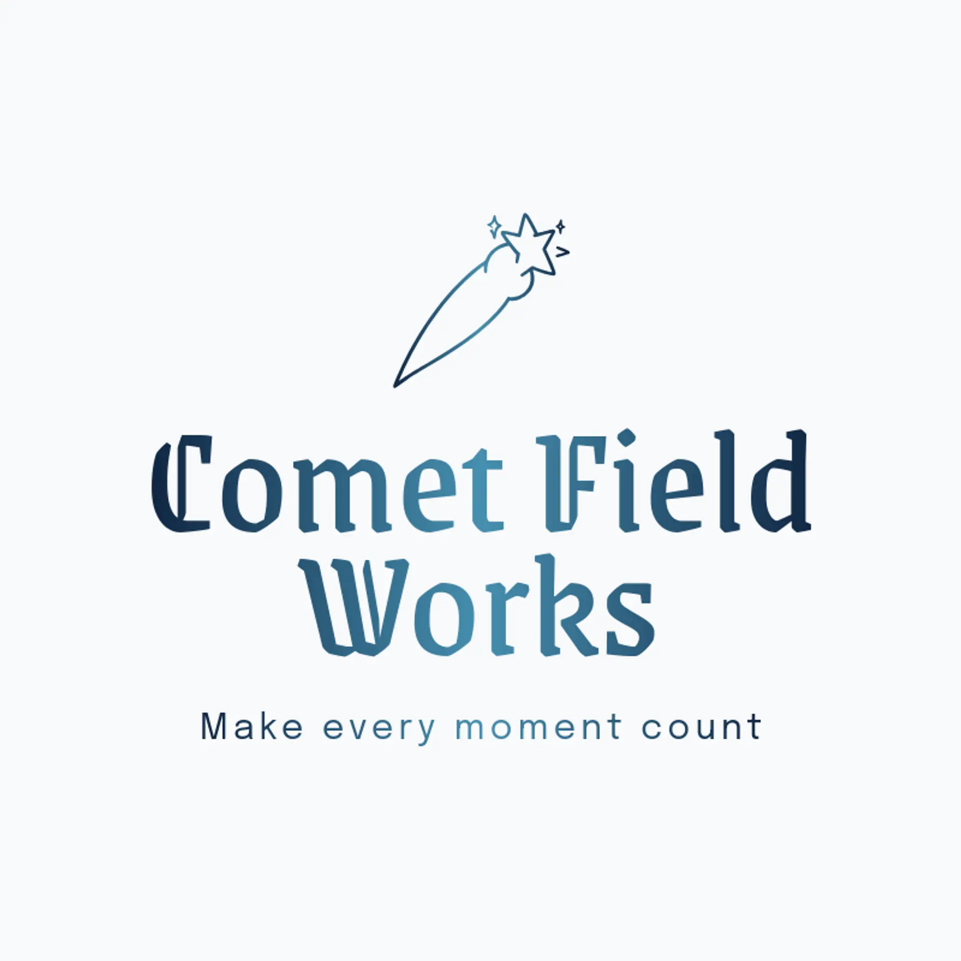 Comet Field Works logo for star