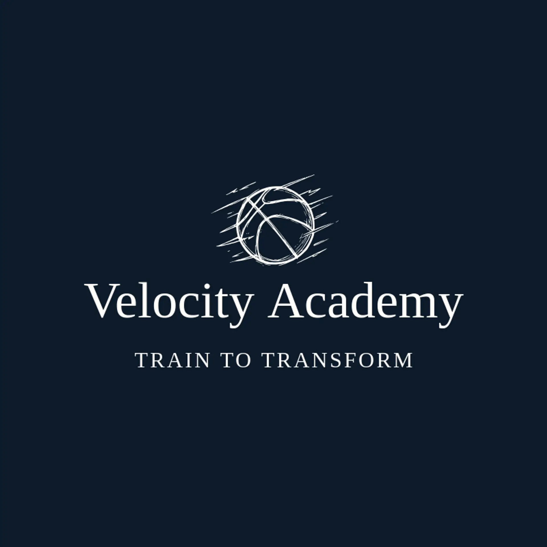 Velocity Academy logo for basketball team