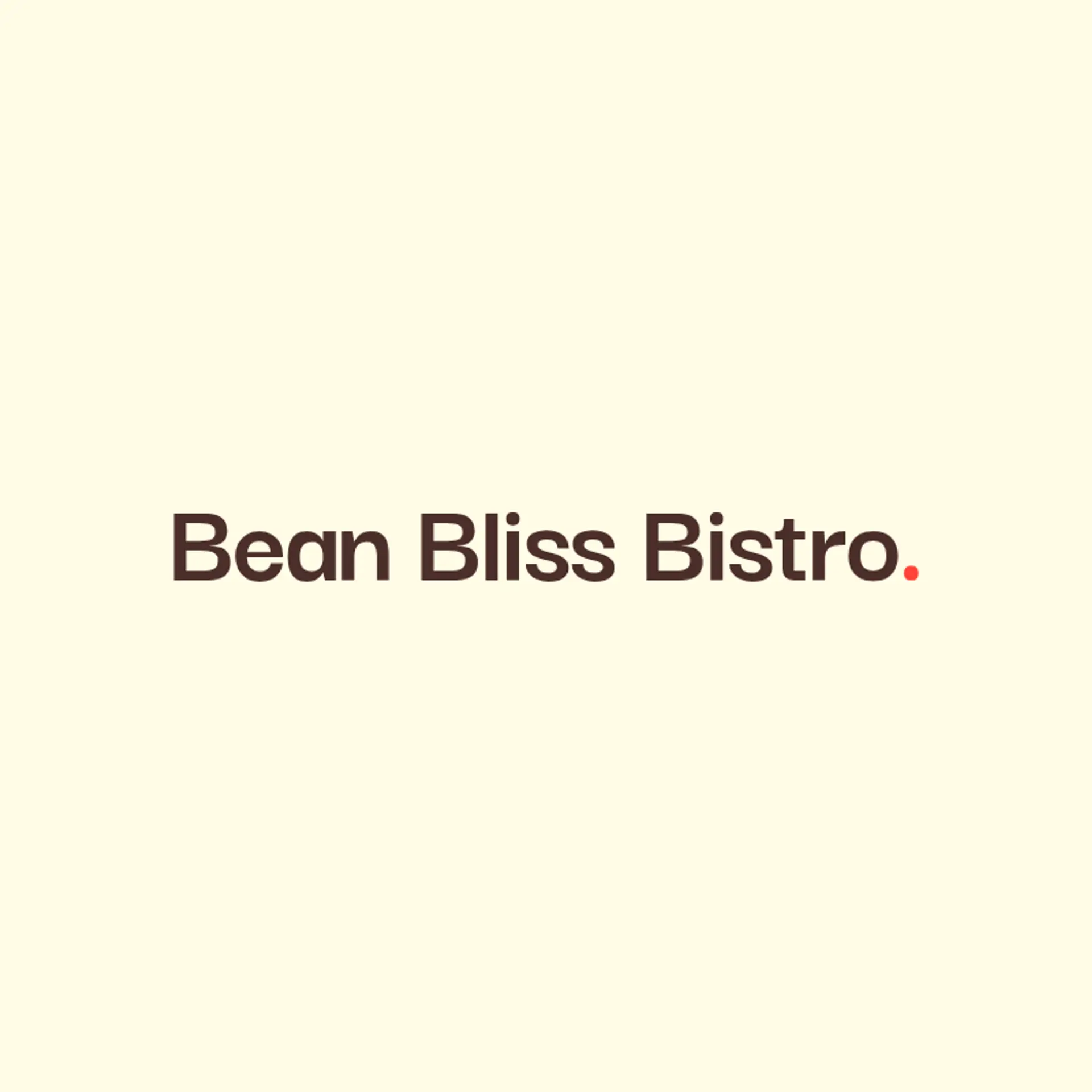Bean Bliss Bistro logo for cafe