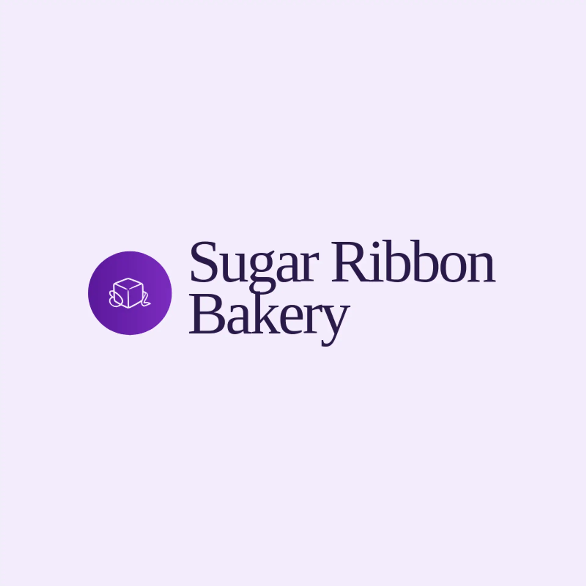 Sugar Ribbon Bakery logo for sugar