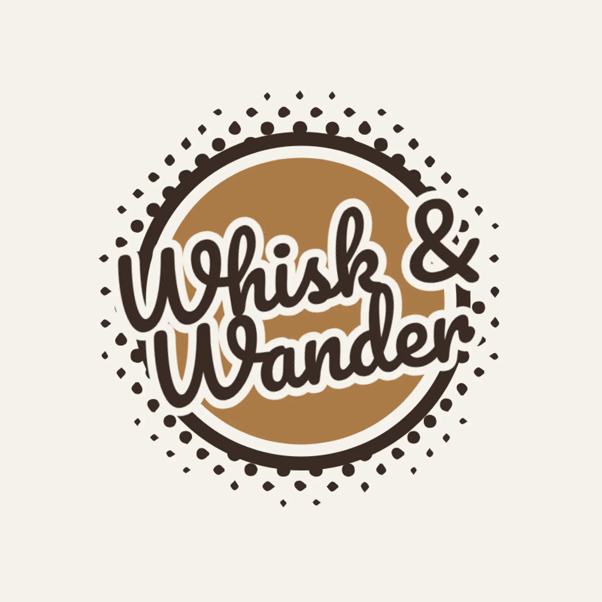 Whisk & Wander logo for unique cafe