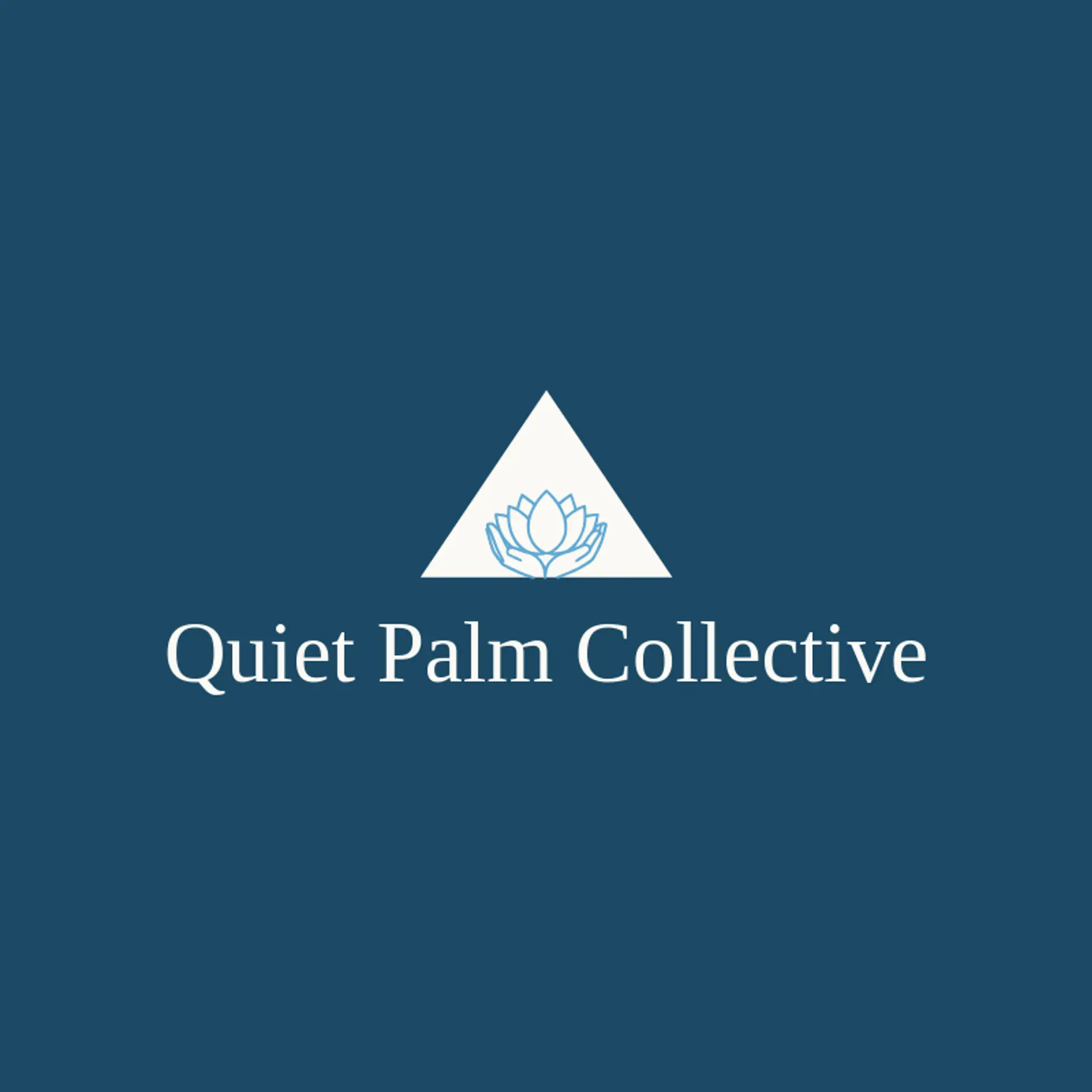 Quiet Palm Collective logo for massage