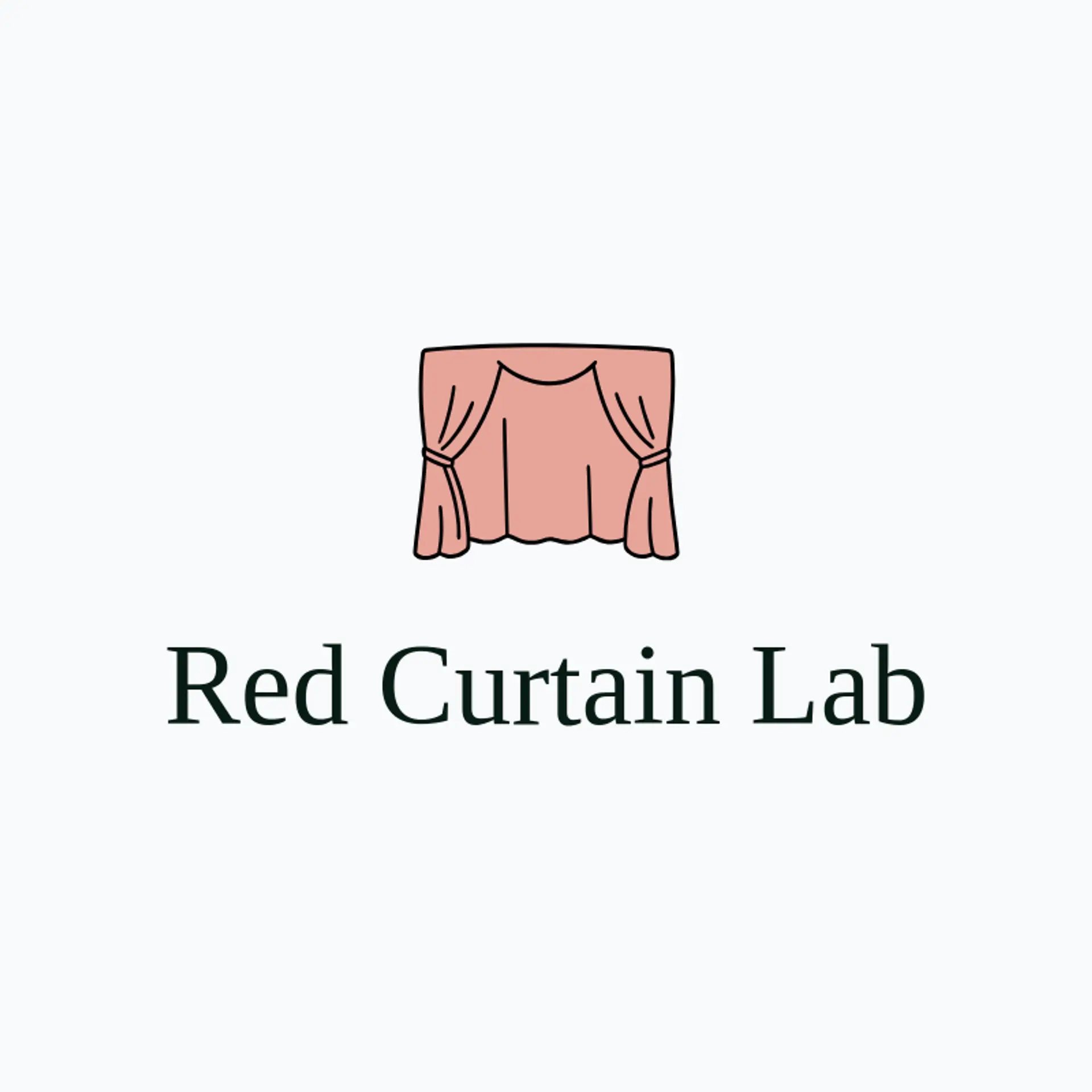 Red Curtain Lab logo for production
