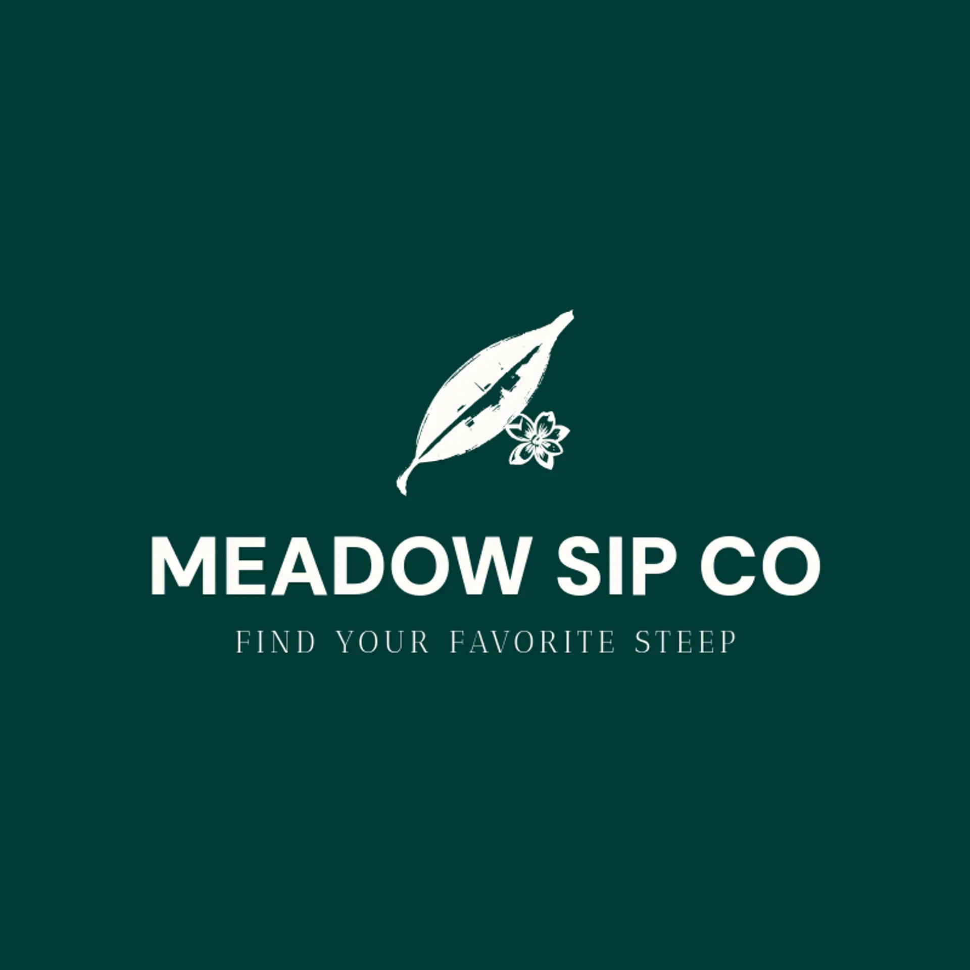 Meadow Sip Co logo for tea shop