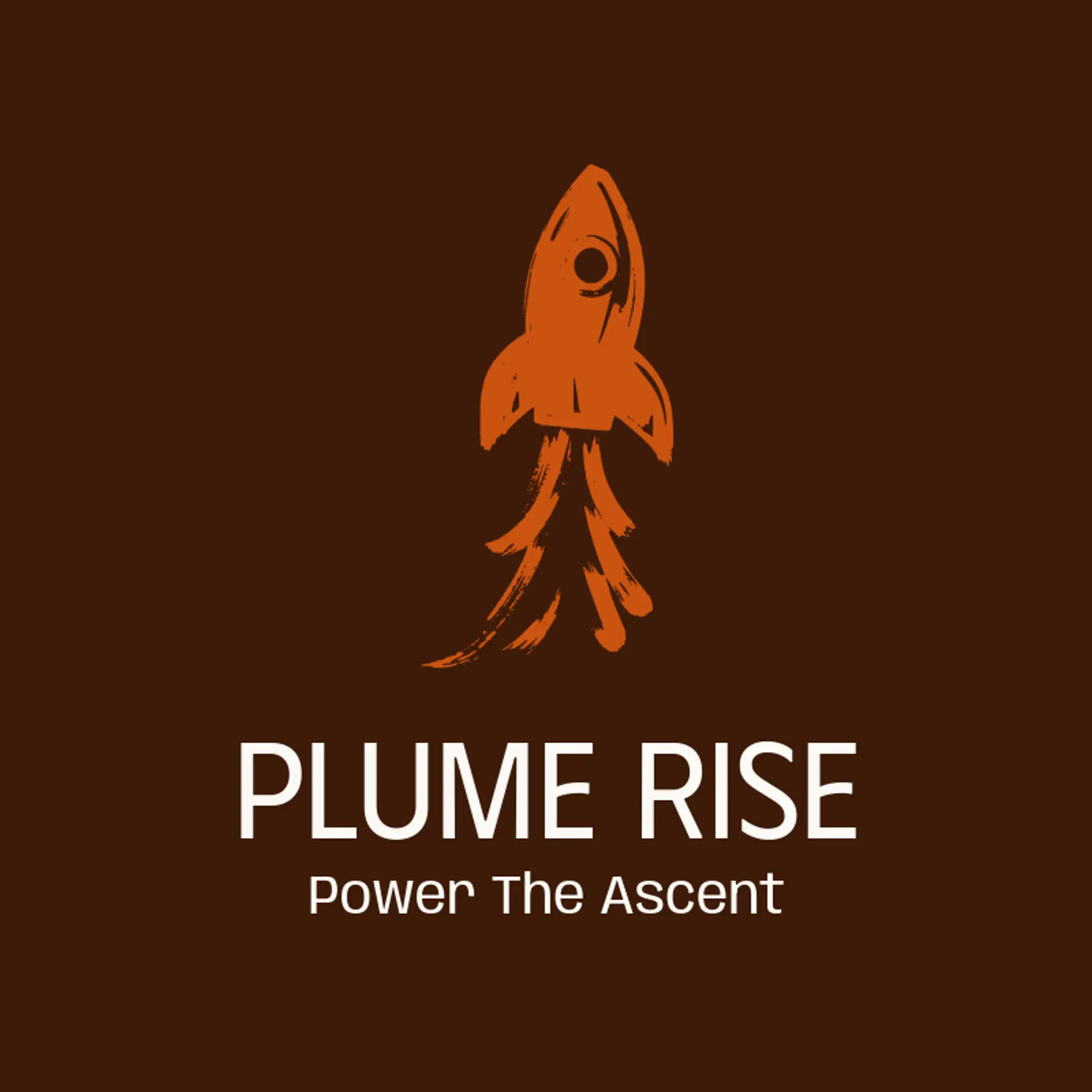 Plume Rise logo for rocket